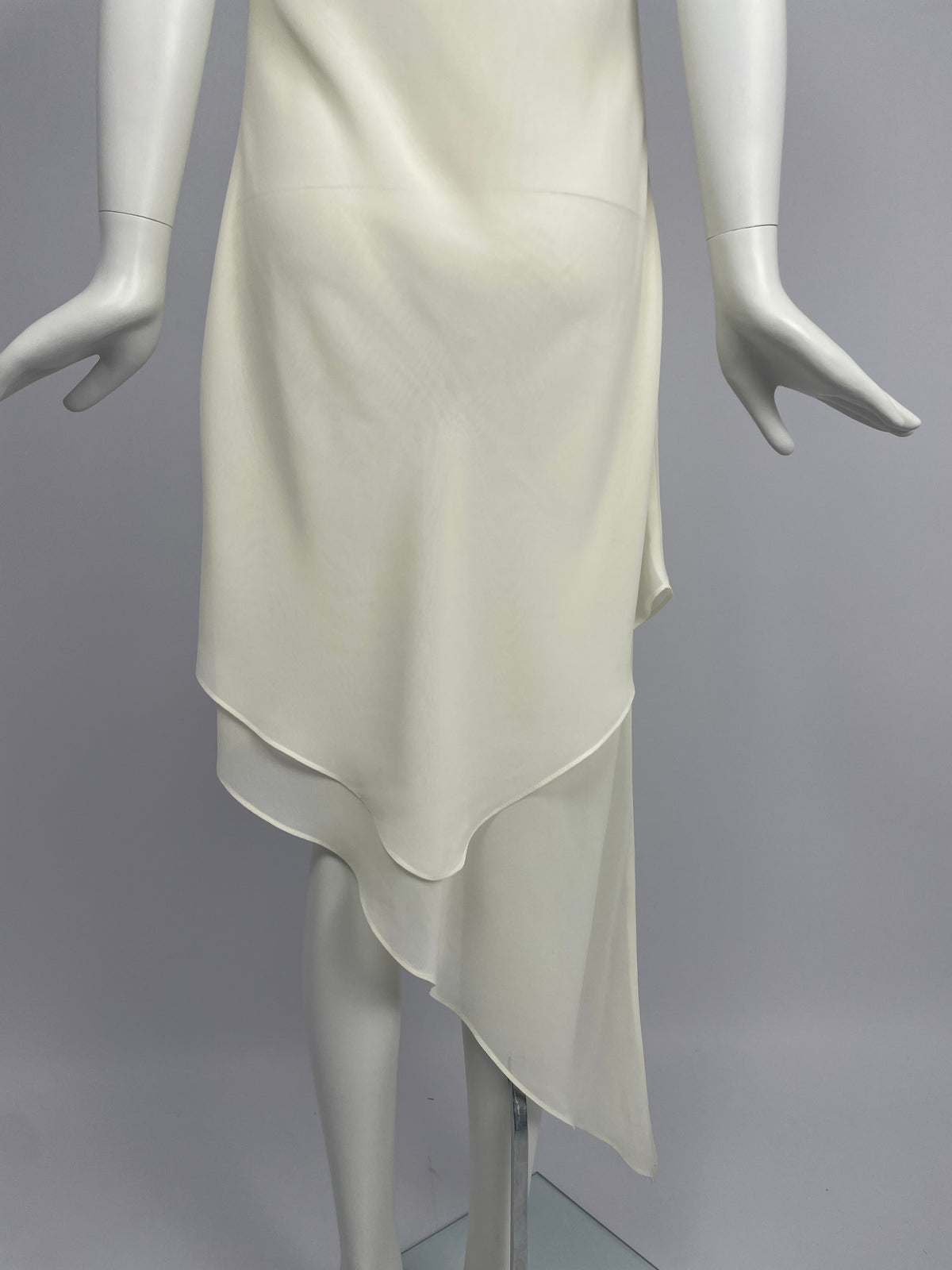 Gai Mattiolo 2000’s Double layer asymmetrical maxi dress
