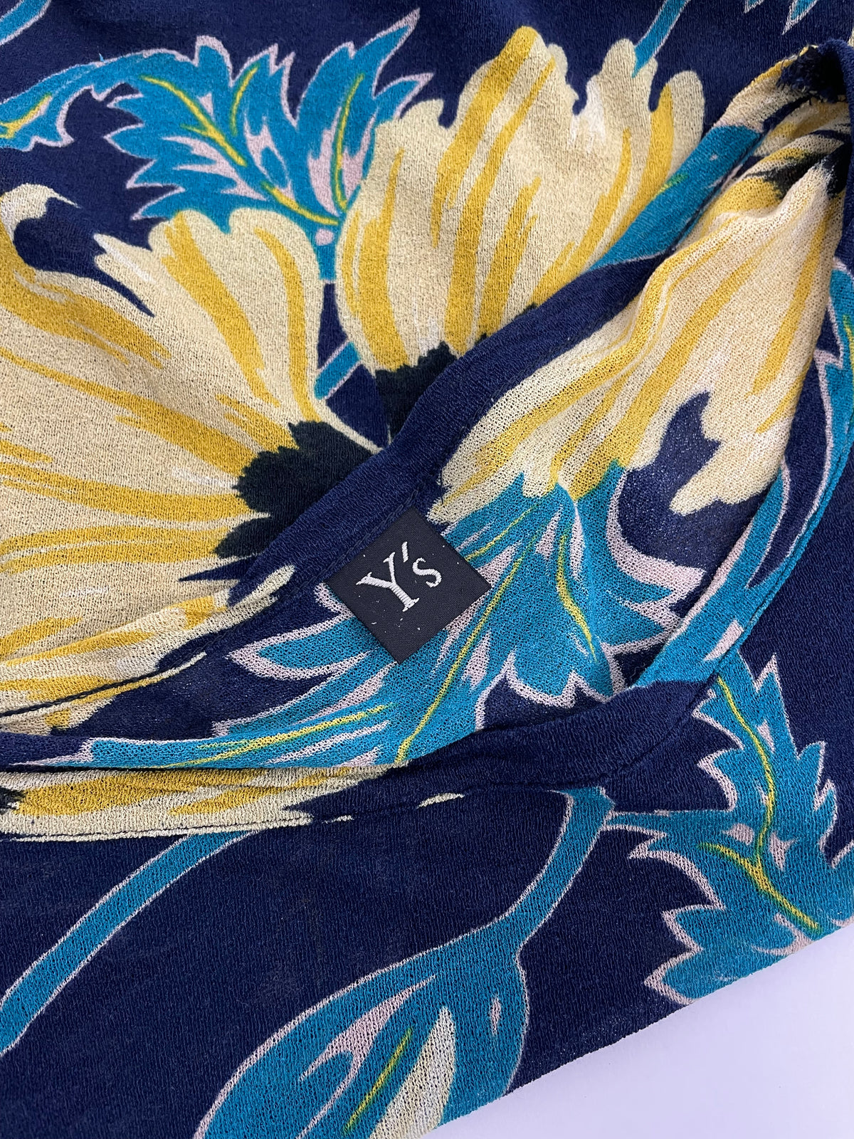 Yohji Yamamoto 2000's Floral print mesh top