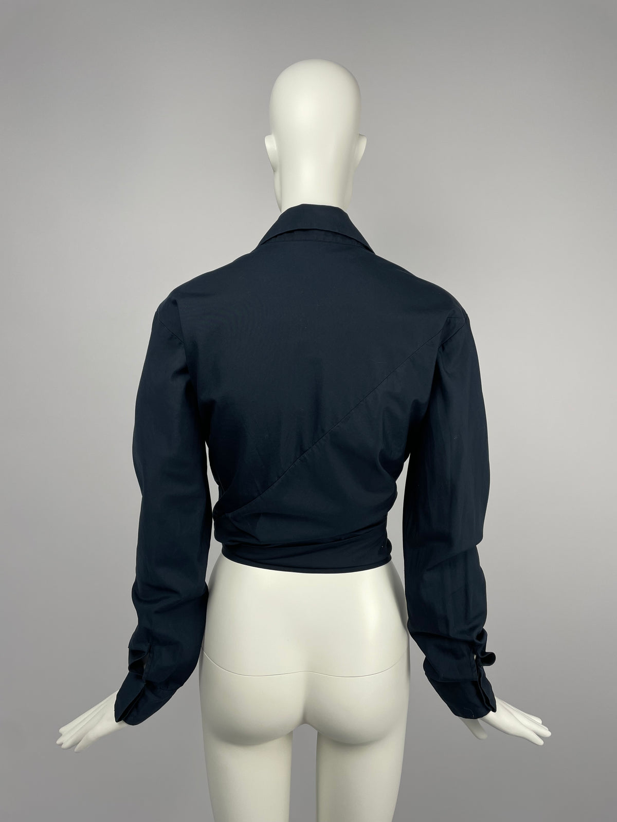 Gucci by Tom Ford S/S 2001 tie blouse