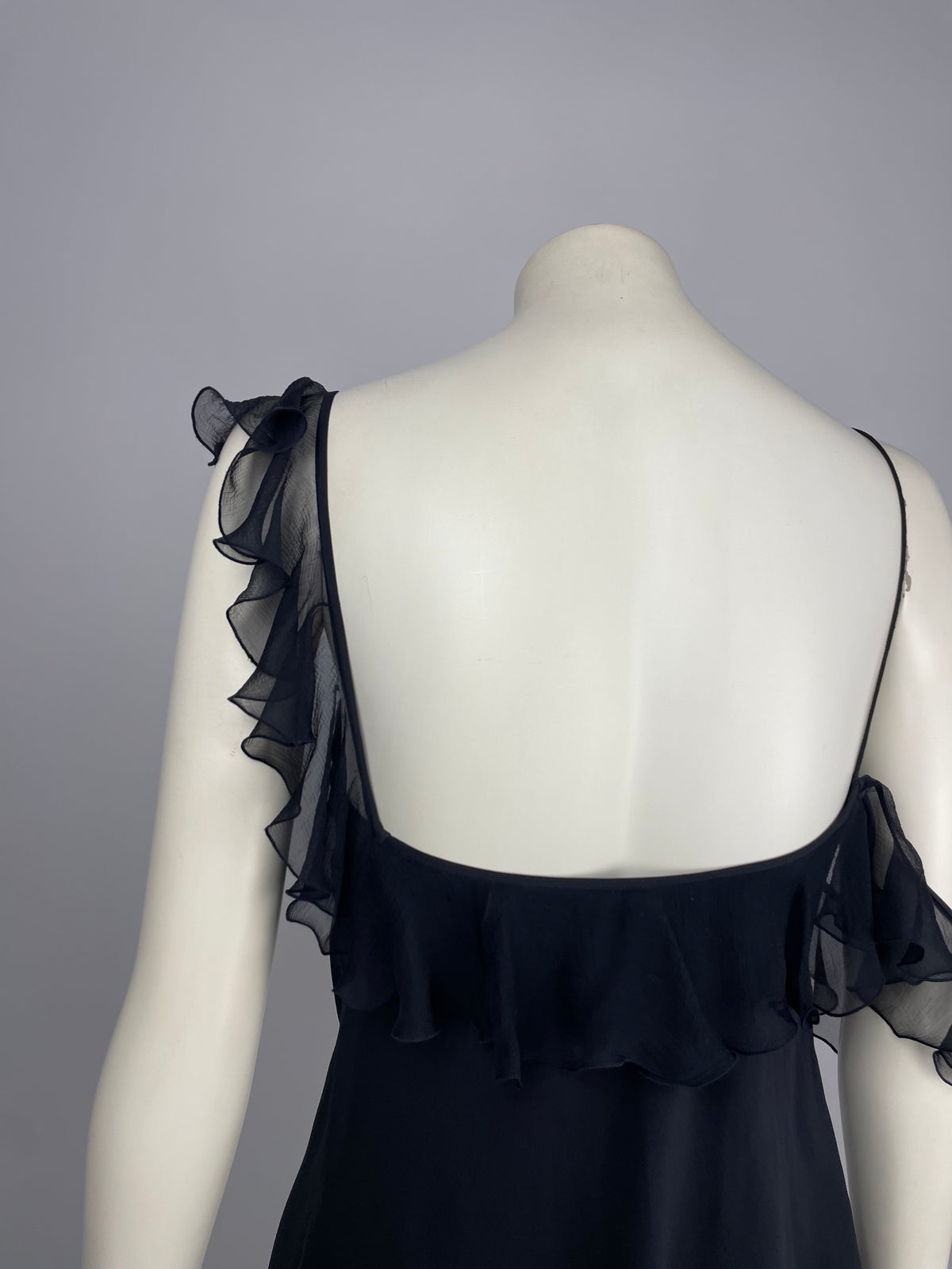 Dior by John Galliano S/S 2004 ruffled asymmetrical top.