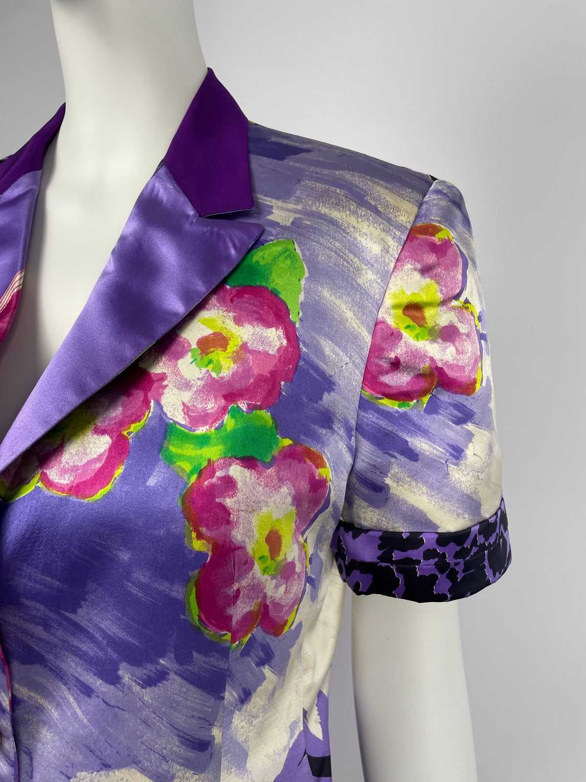Gianni Versace S/S 1990 Printed suit