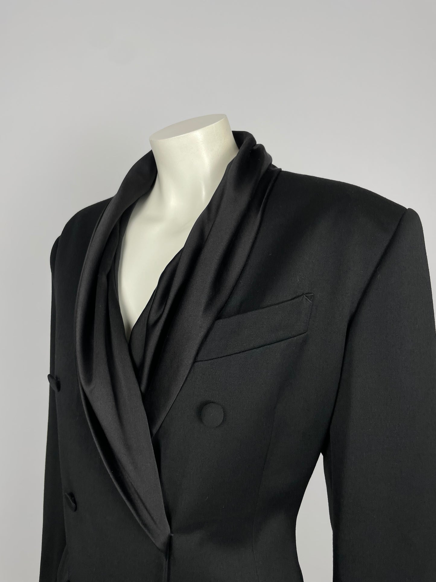 Jean Paul Gaultier 1990's silk scarf blazer