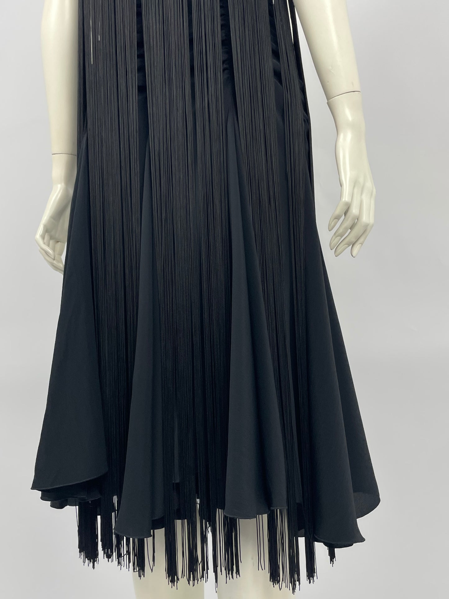 Emporio Armani 1990’s Fringes Gathered dress