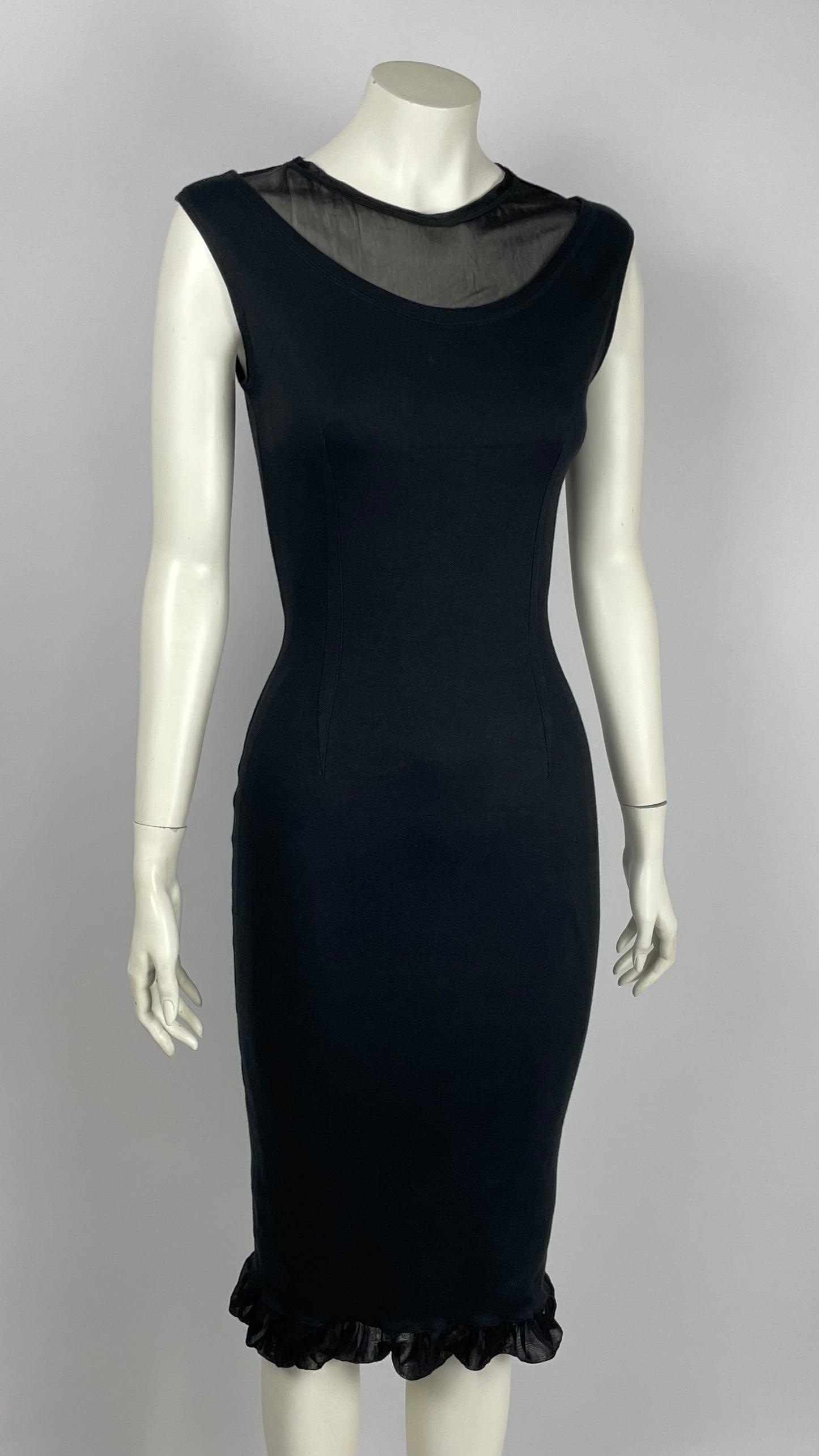 Dolce & Gabbana Early 1990’s  Sheath Double Layer Dress