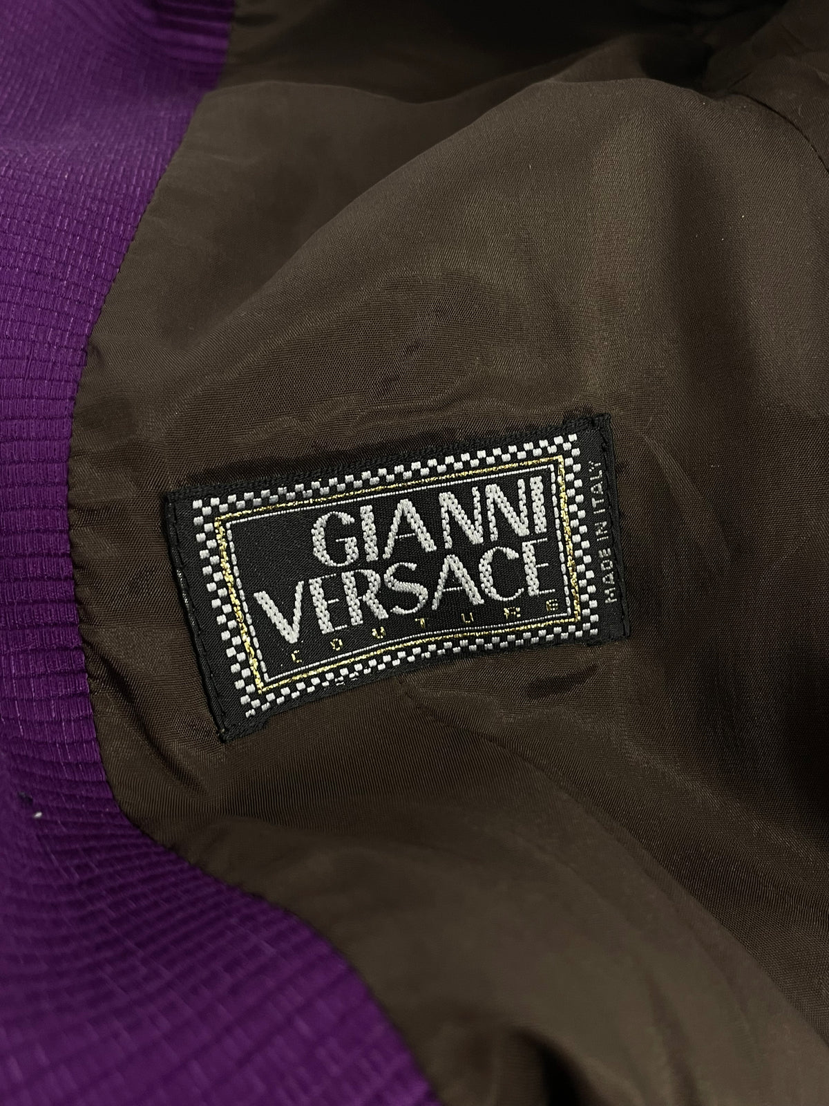 Gianni Versace Couture 1990's Corduroy moto jacket
