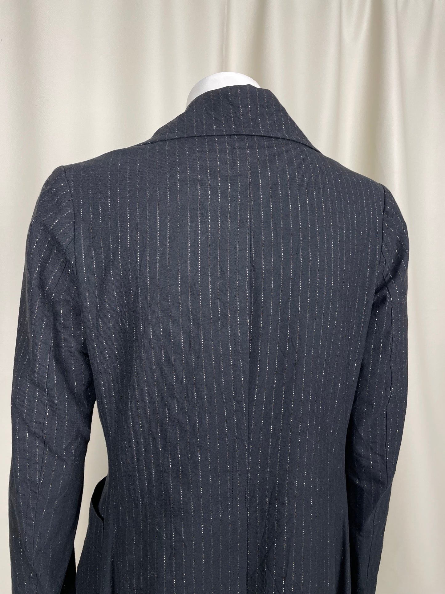 Yohji Yamamoto Pinstripe Long Blazer (M)