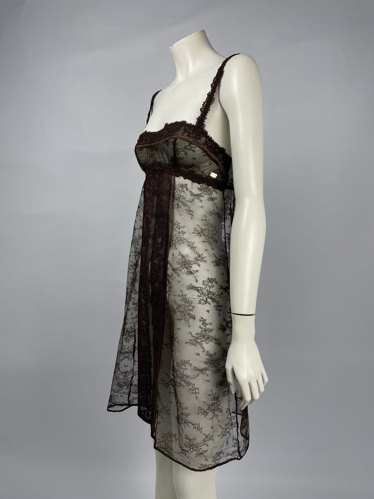 Dior by John Galliano 2000’s lingerie mini dress