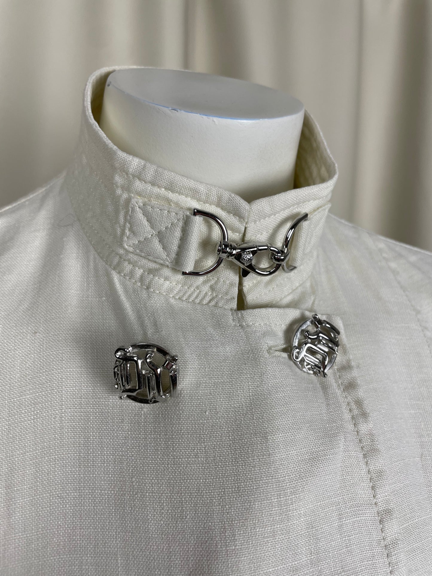Gianni Versace 1990’s Linen Safari Coat