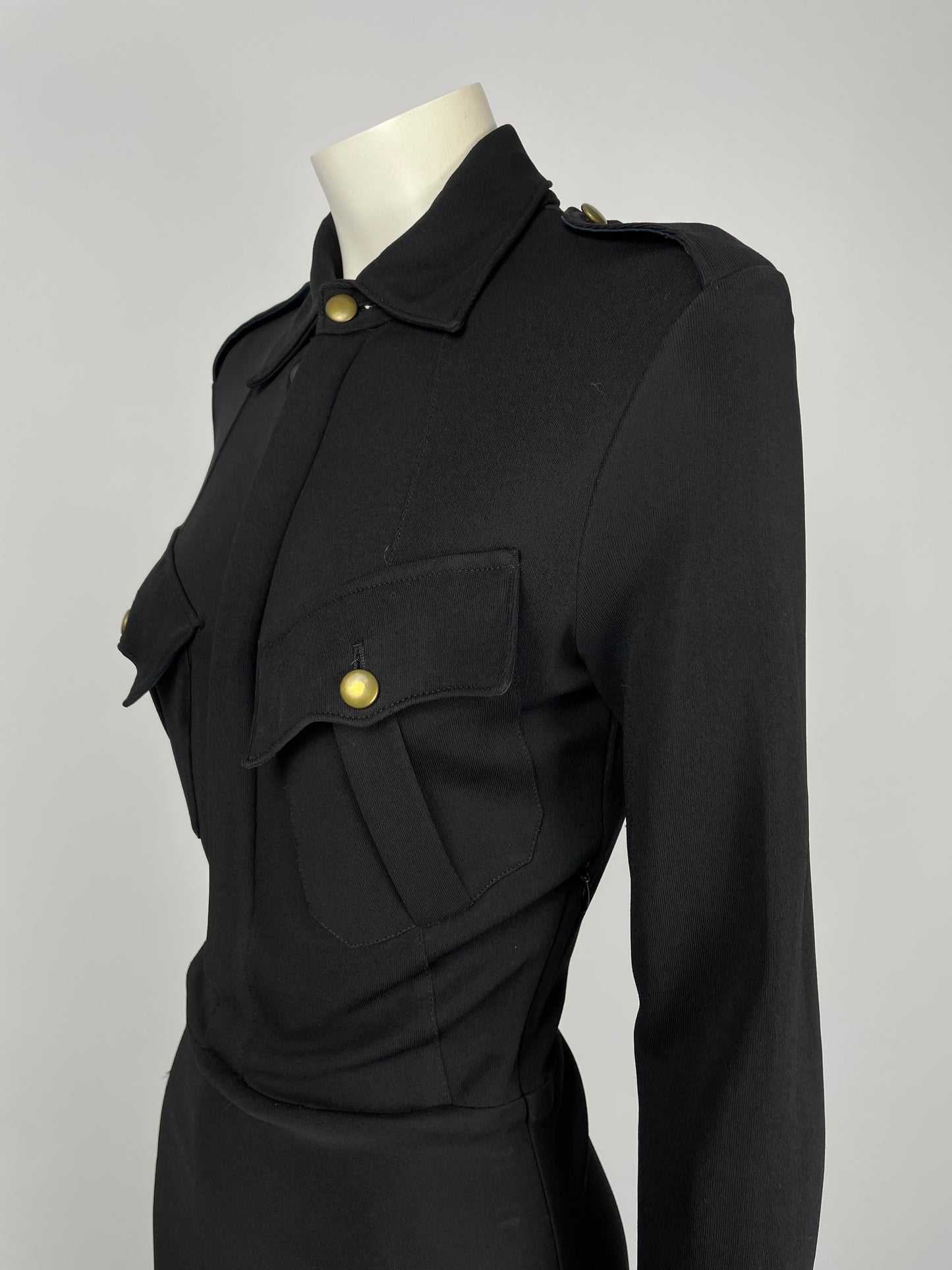 Jean Paul Gaultier 1990’s military maxi dress.