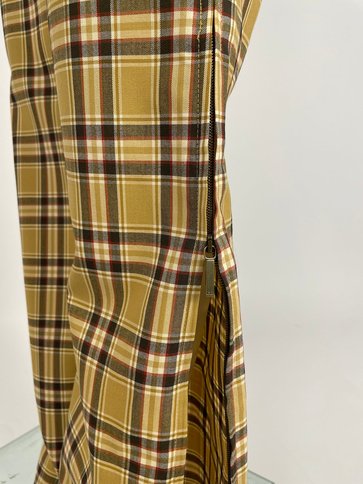 Dior by John Galliano F/W 2001 squared print pants.