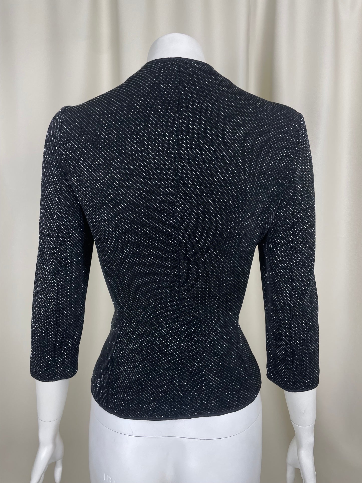 Armani Glittery Pinstripe Blouse (M)