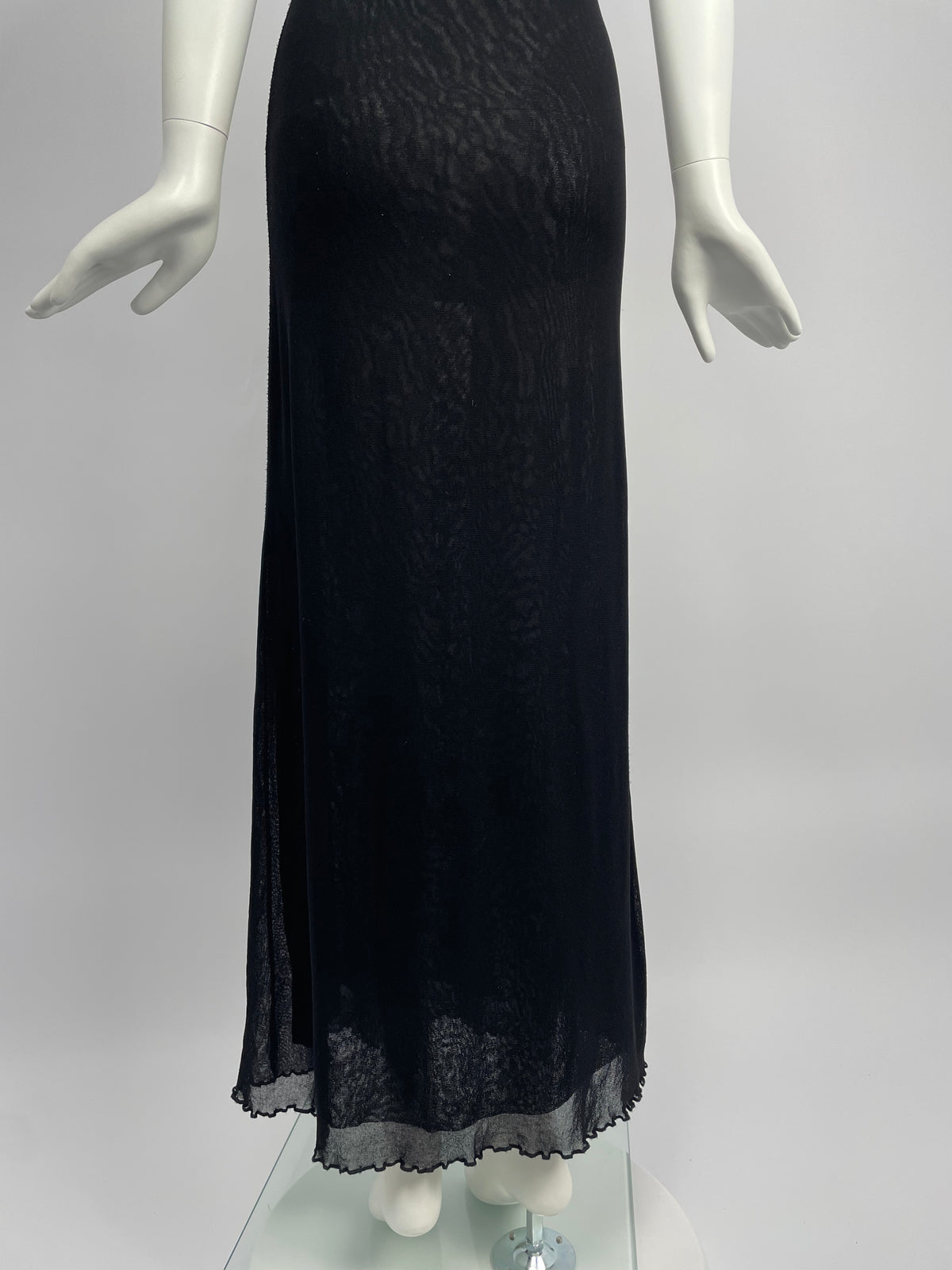 Jean Paul Gaultier maxi mesh dress