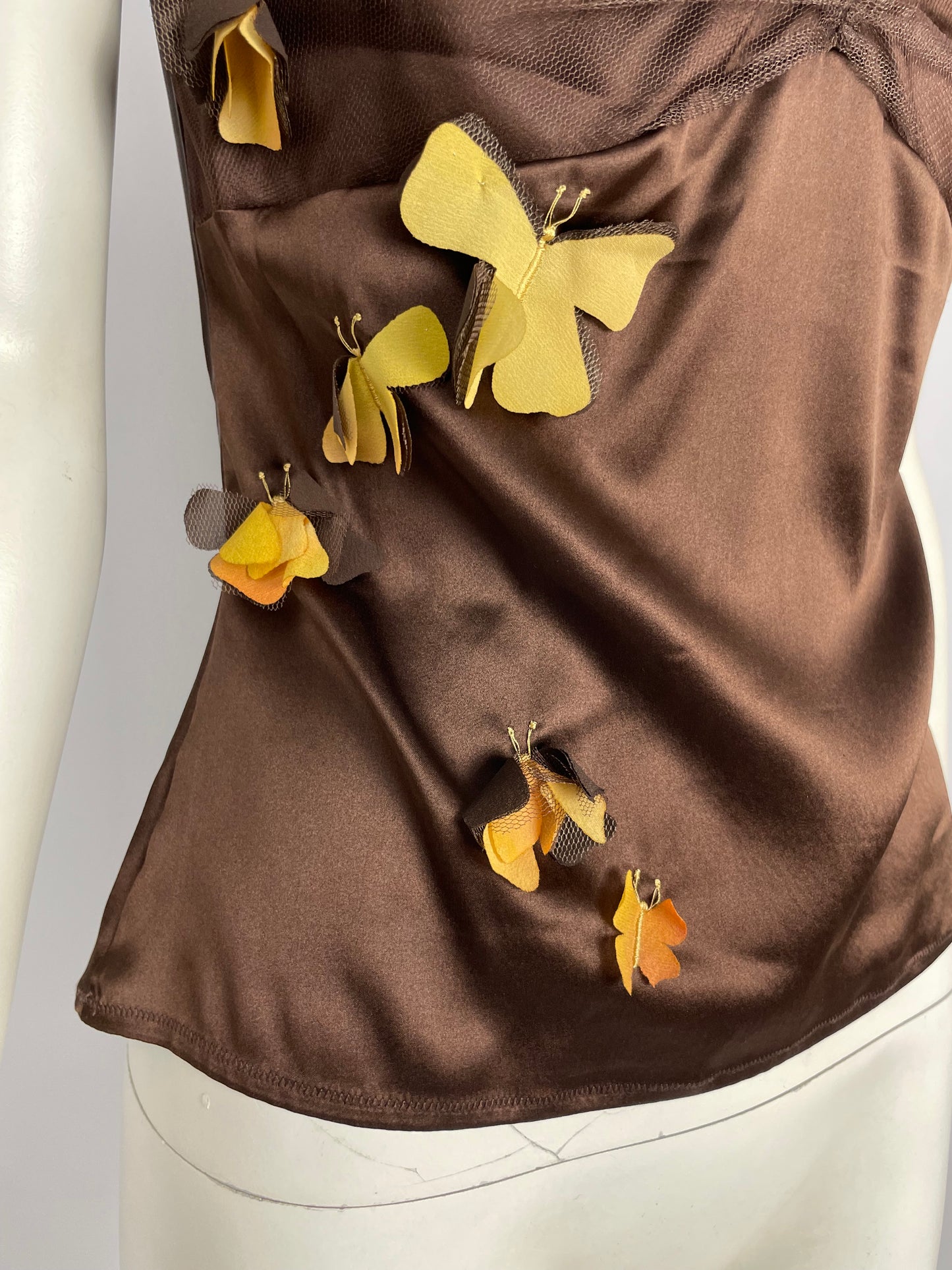 John Galliano F/W 2005 silk butterfly top