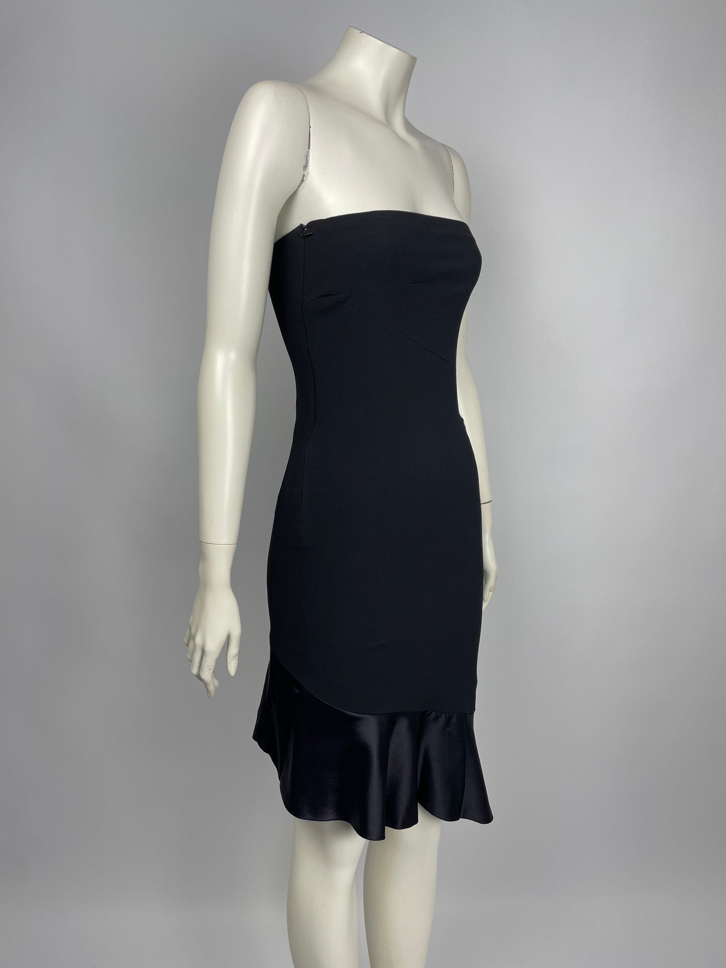 Gianni Versace Couture S/S 1998 two tone dress.