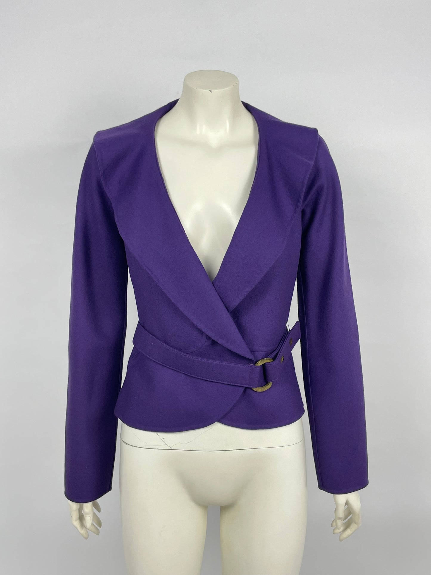 Gianni Versace F/W 2000 Purple belt jacket