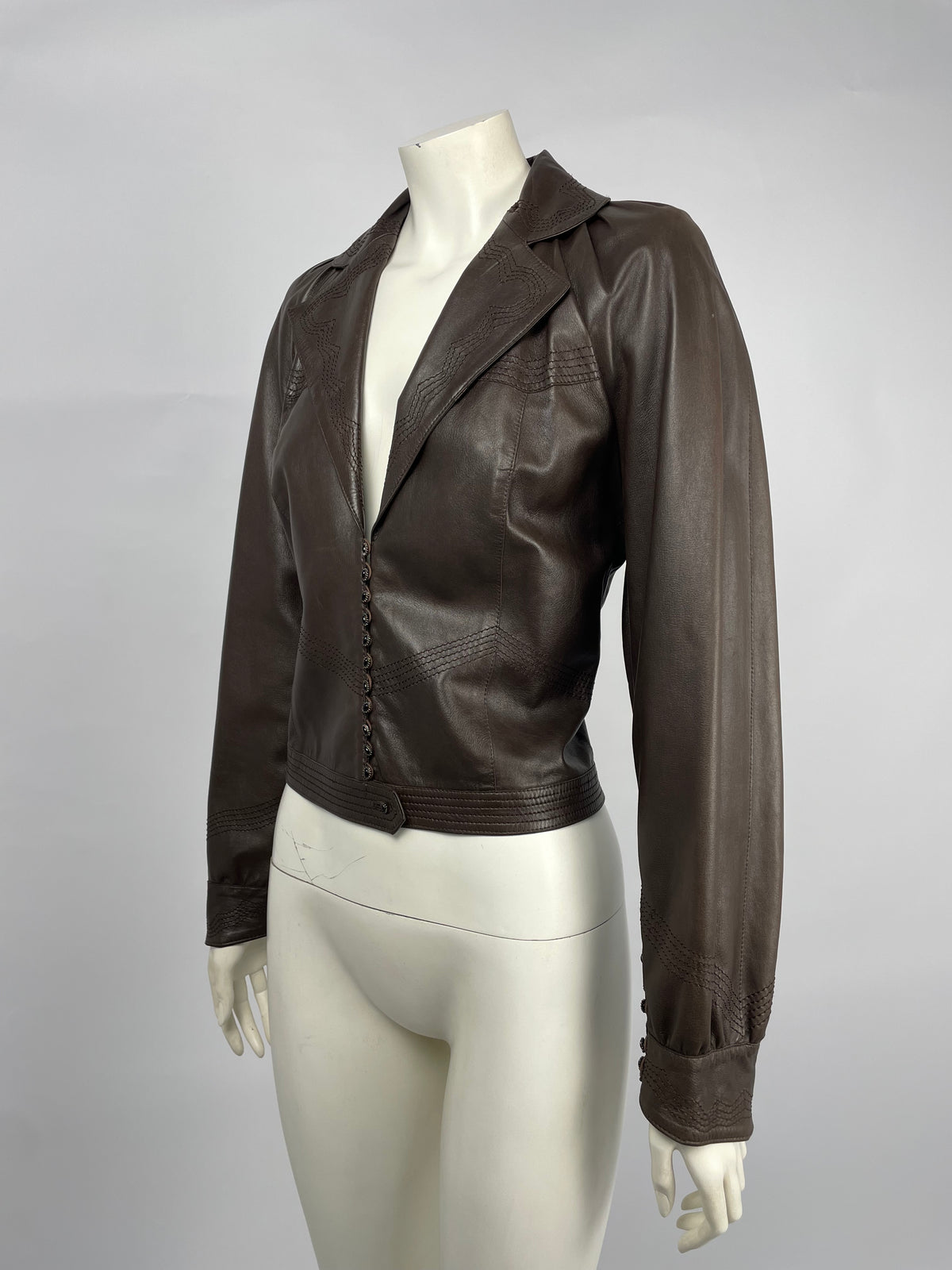 Dior by John Galliano F/W 2002 leather jacket.