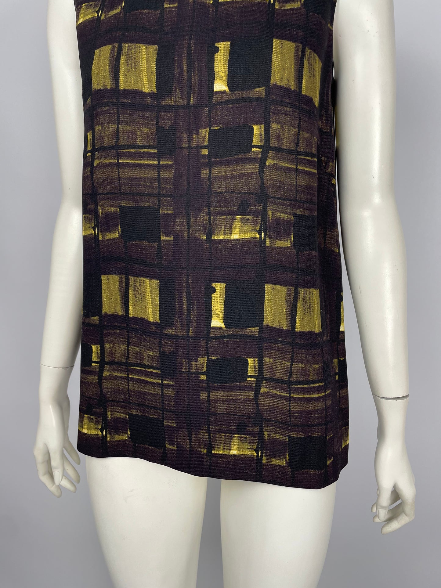 Prada F/W 2010 Squares print top.