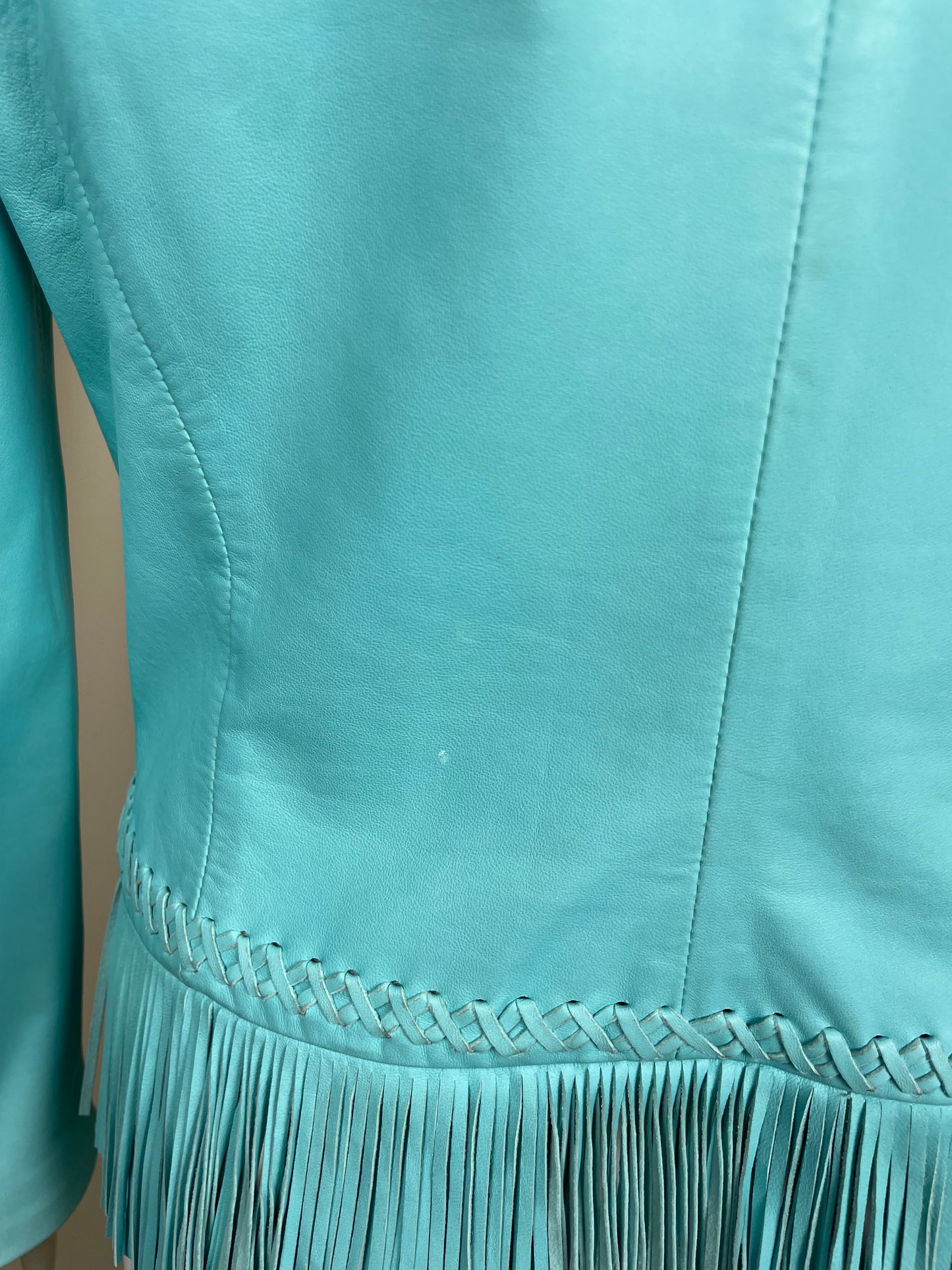 Gianni Versace S/S 2002 Fringes Leather Blazer (M)