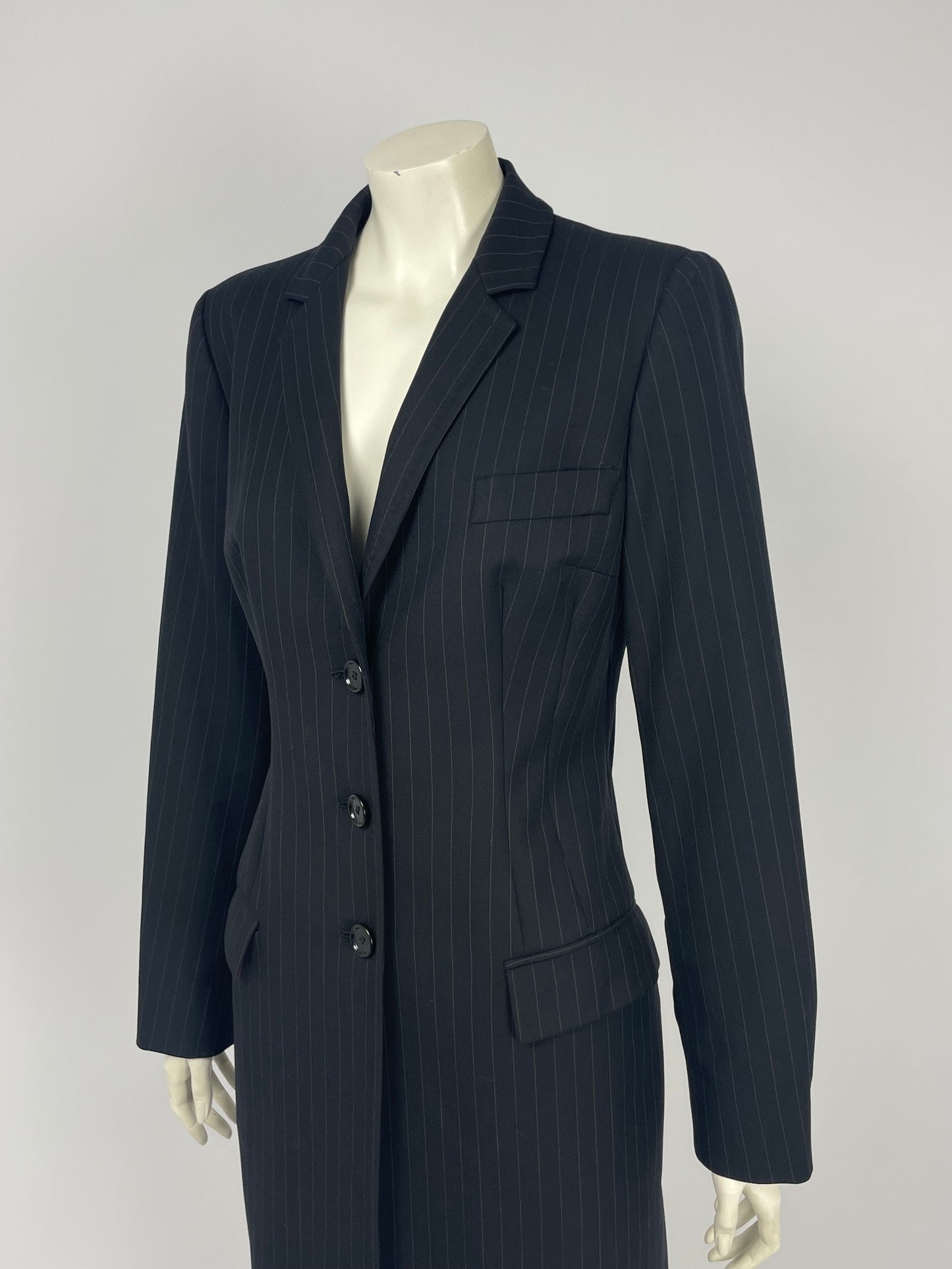 Dolce & Gabbana F/W 1997 Pinstripe Tailored Coat