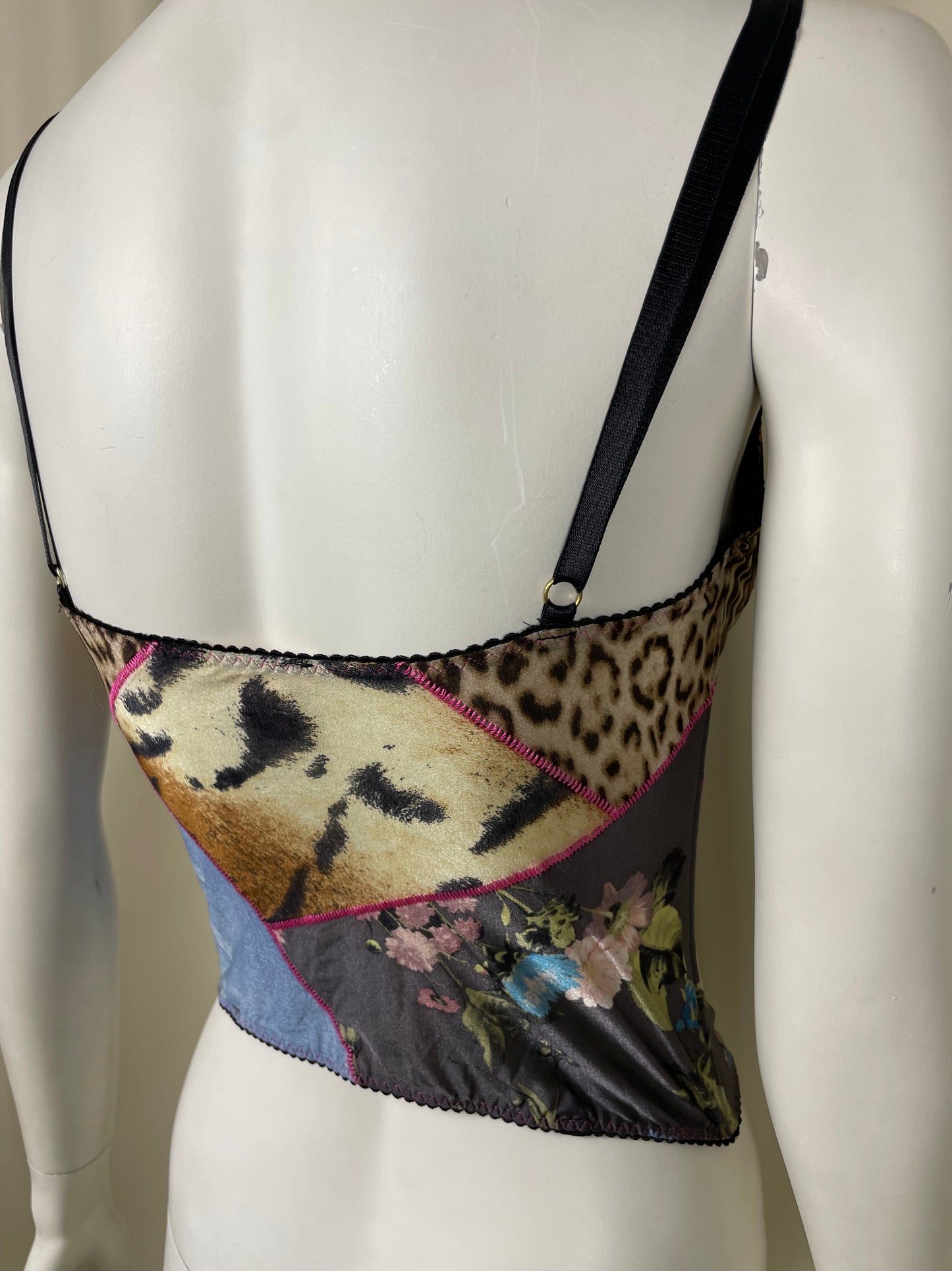 Roberto Cavalli 2000’s PatchWork Bustier (M)