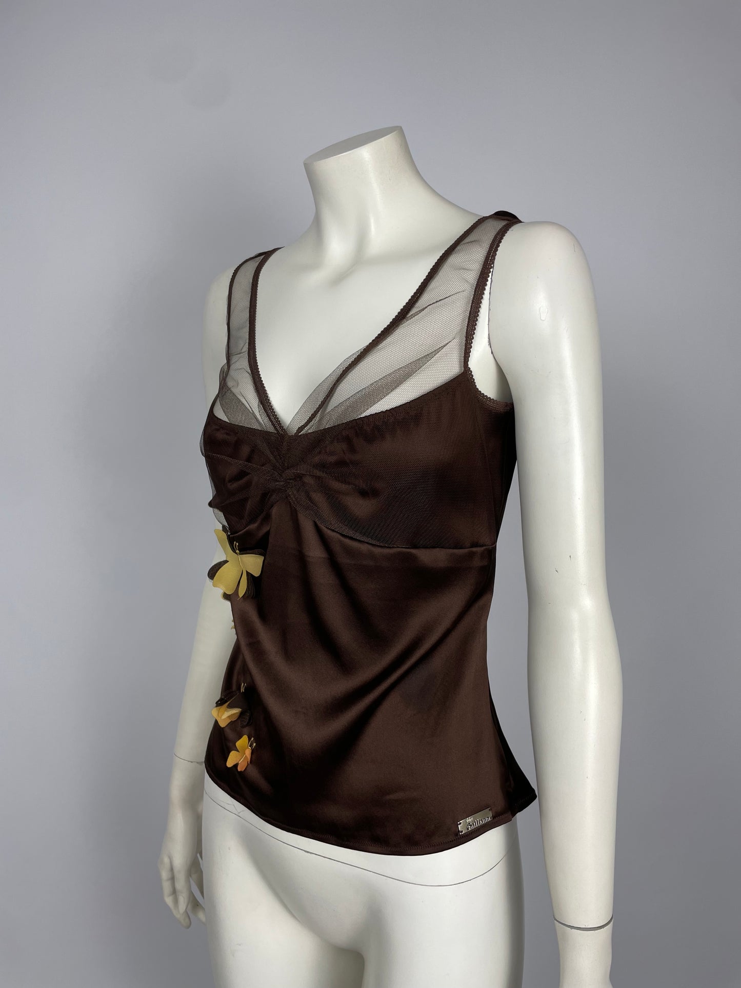 John Galliano F/W 2005 silk butterfly top