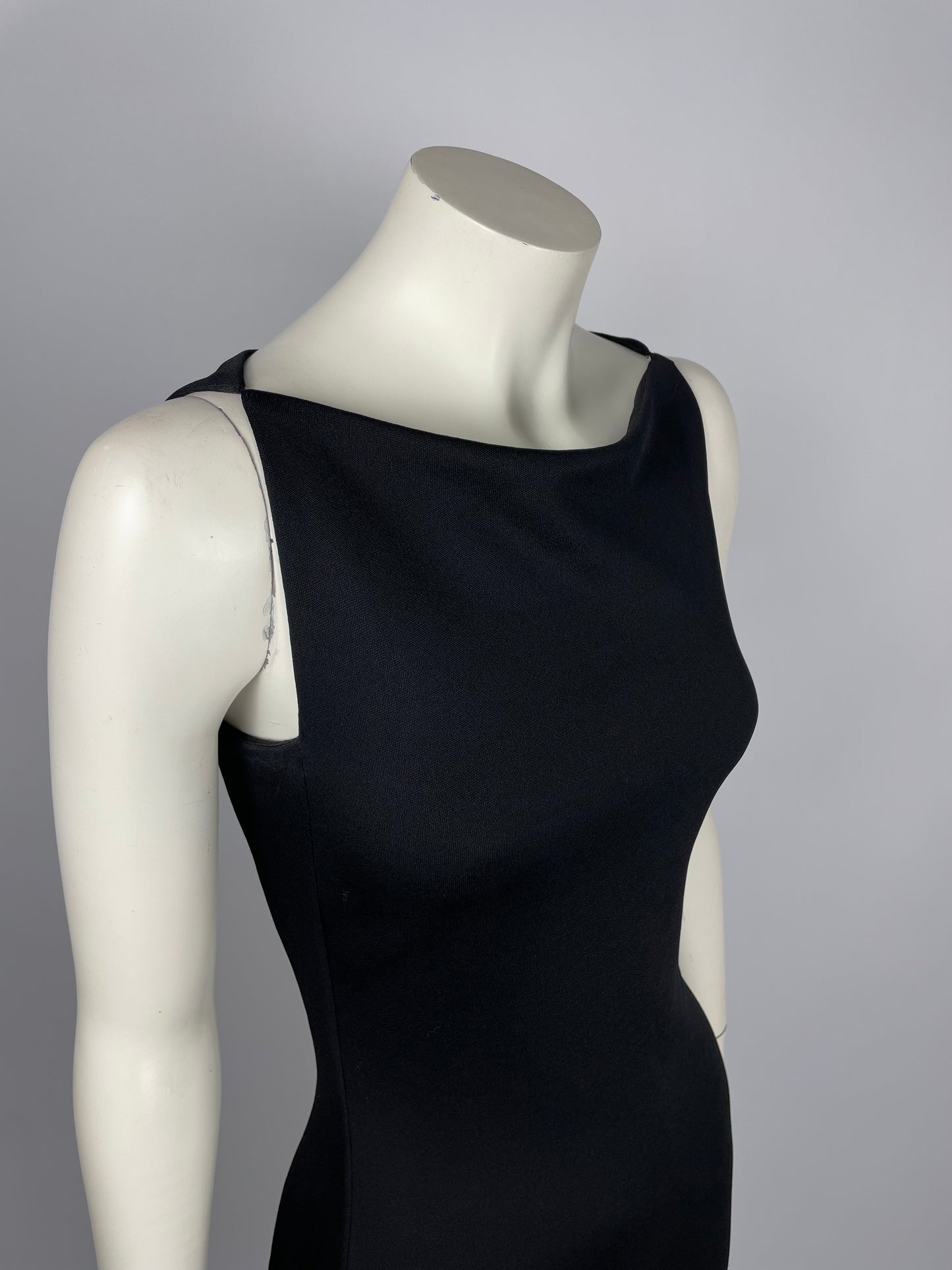 Gianni Versace Couture 1990’s transparent side dress.