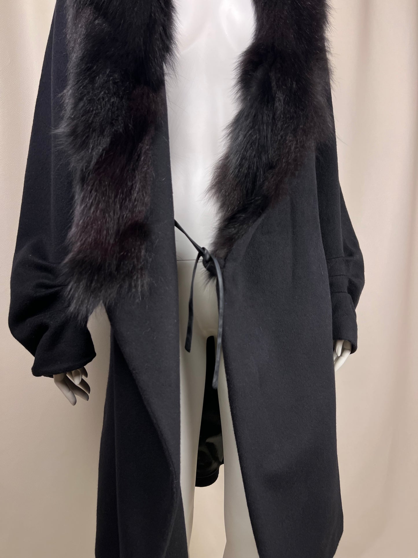 Plein Sud F/W 2004 Fox Fur Cashmere Coat (M)
