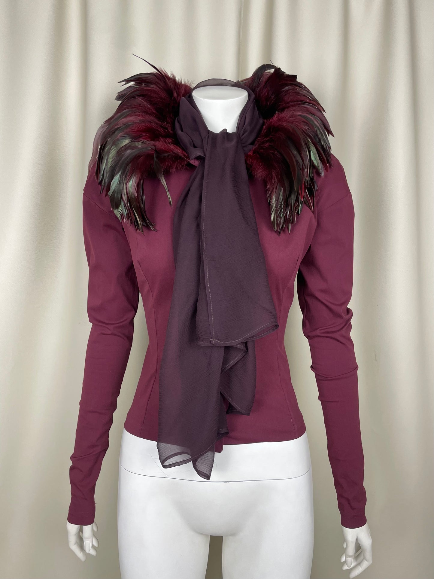 Dolce & Gabbana F/W 1990 Feather Shirt