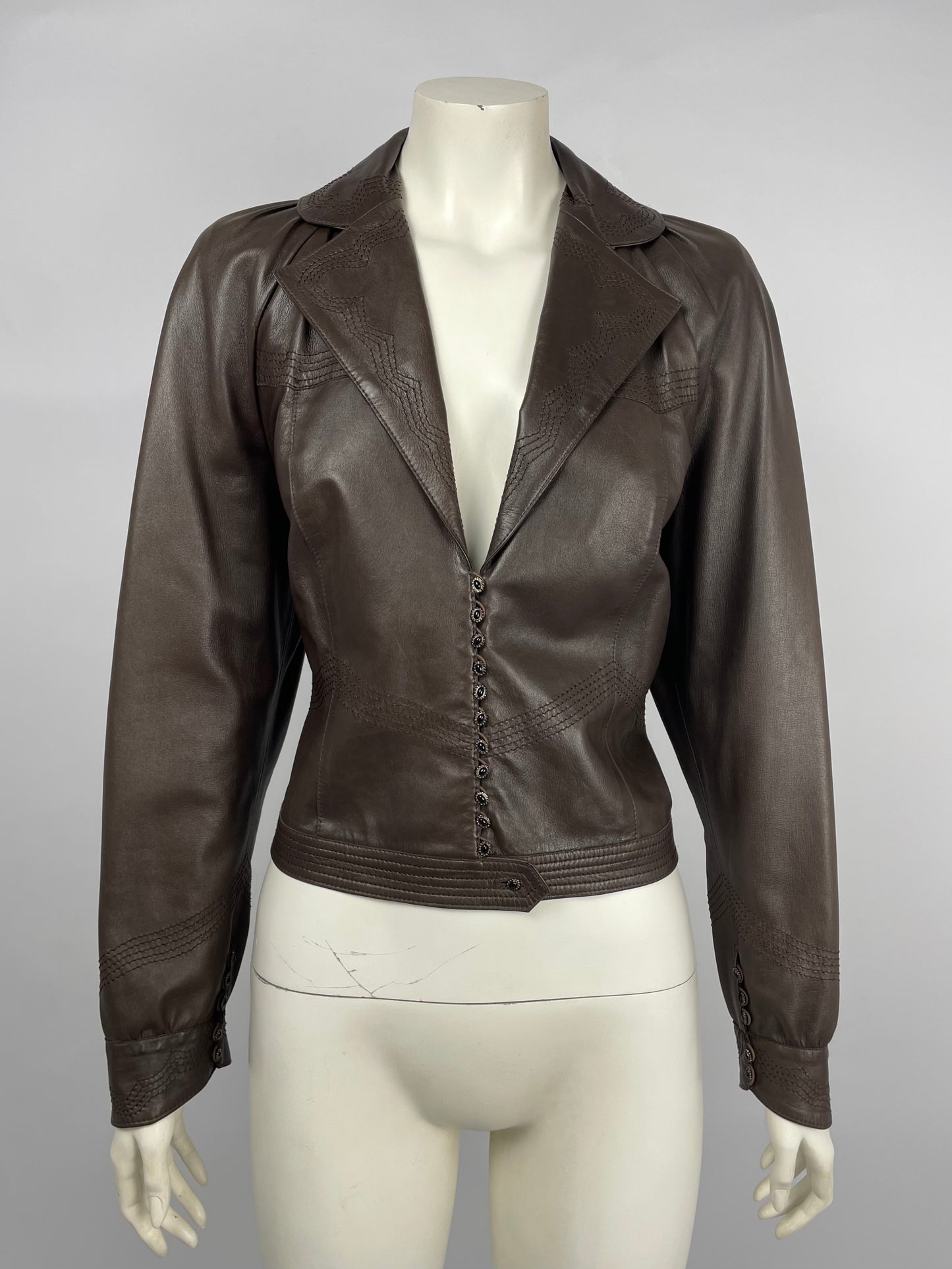 Dior by John Galliano F/W 2002 leather jacket.