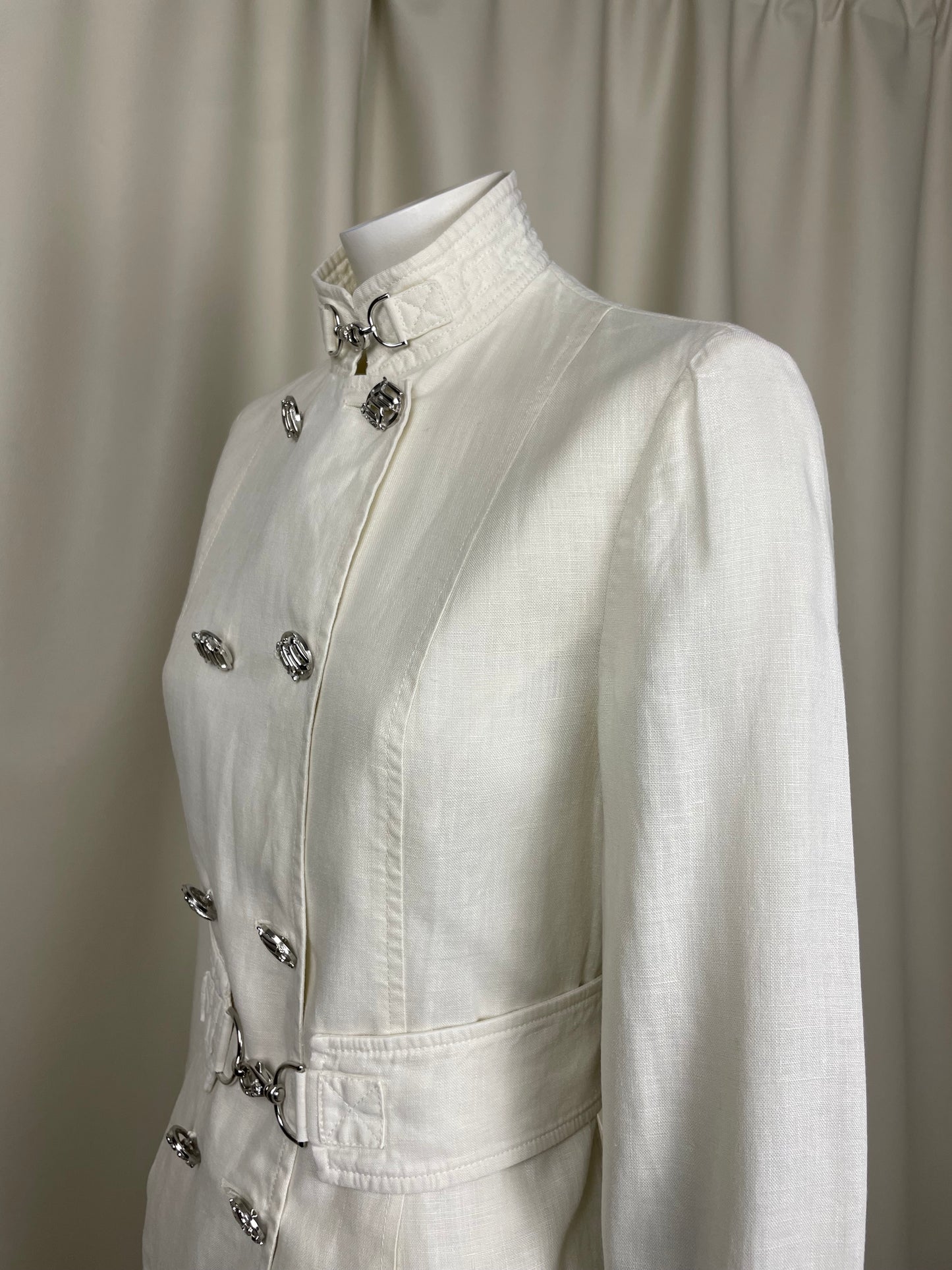 Gianni Versace 1990’s Linen Safari Coat