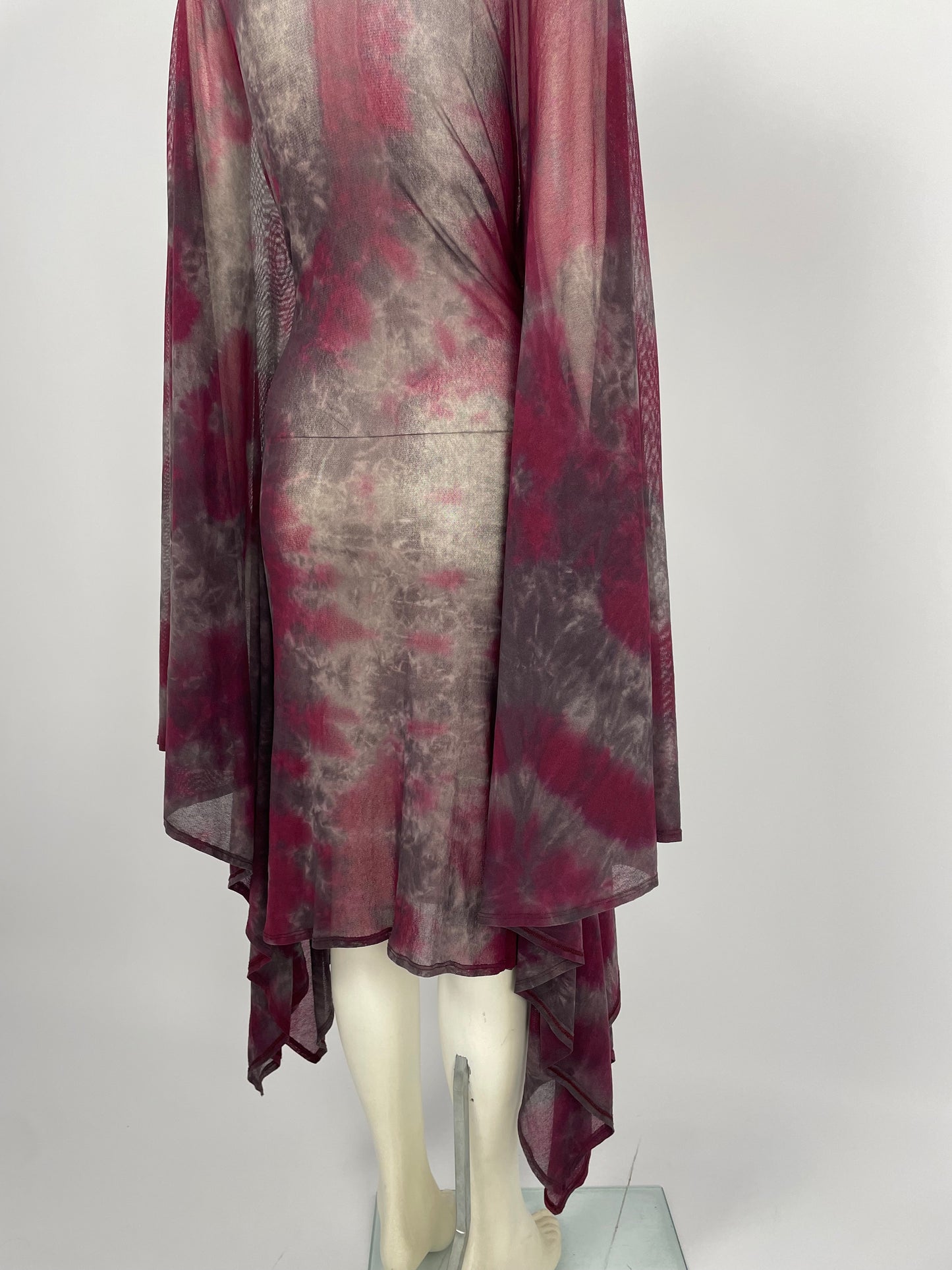 Plein Sud mesh cape dress