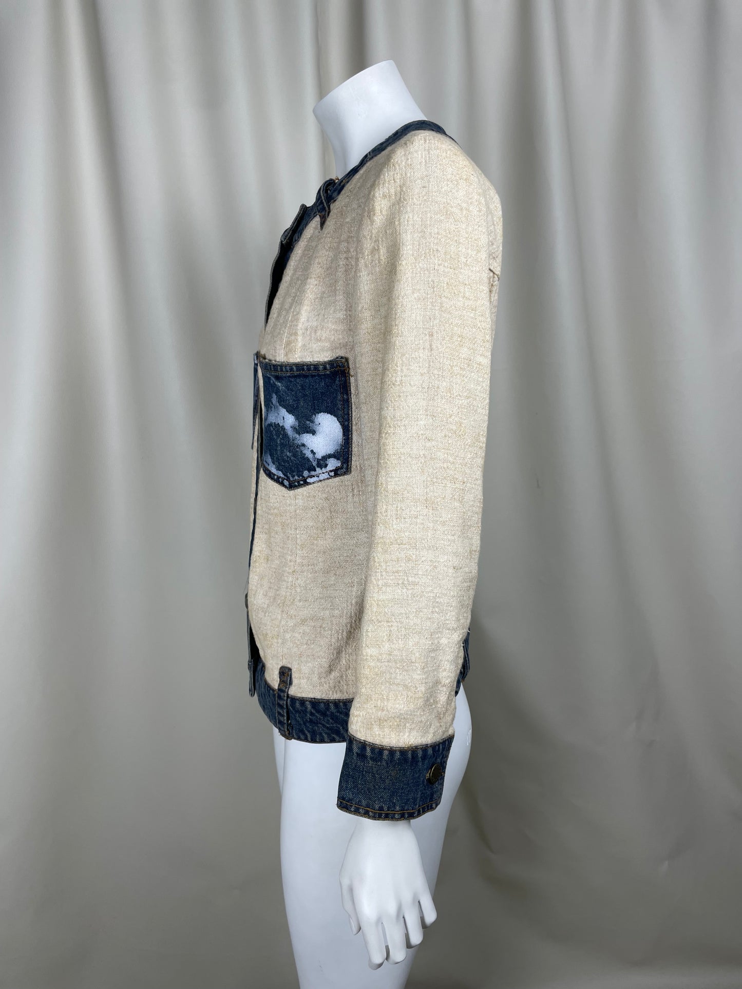 Dolce Gabbana Linen & Denim Jacket (M)