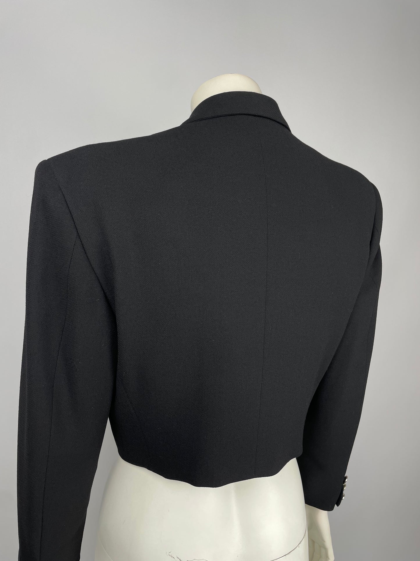 Gianni Versace S/S 1989 Cropped Tuxedo Blazer
