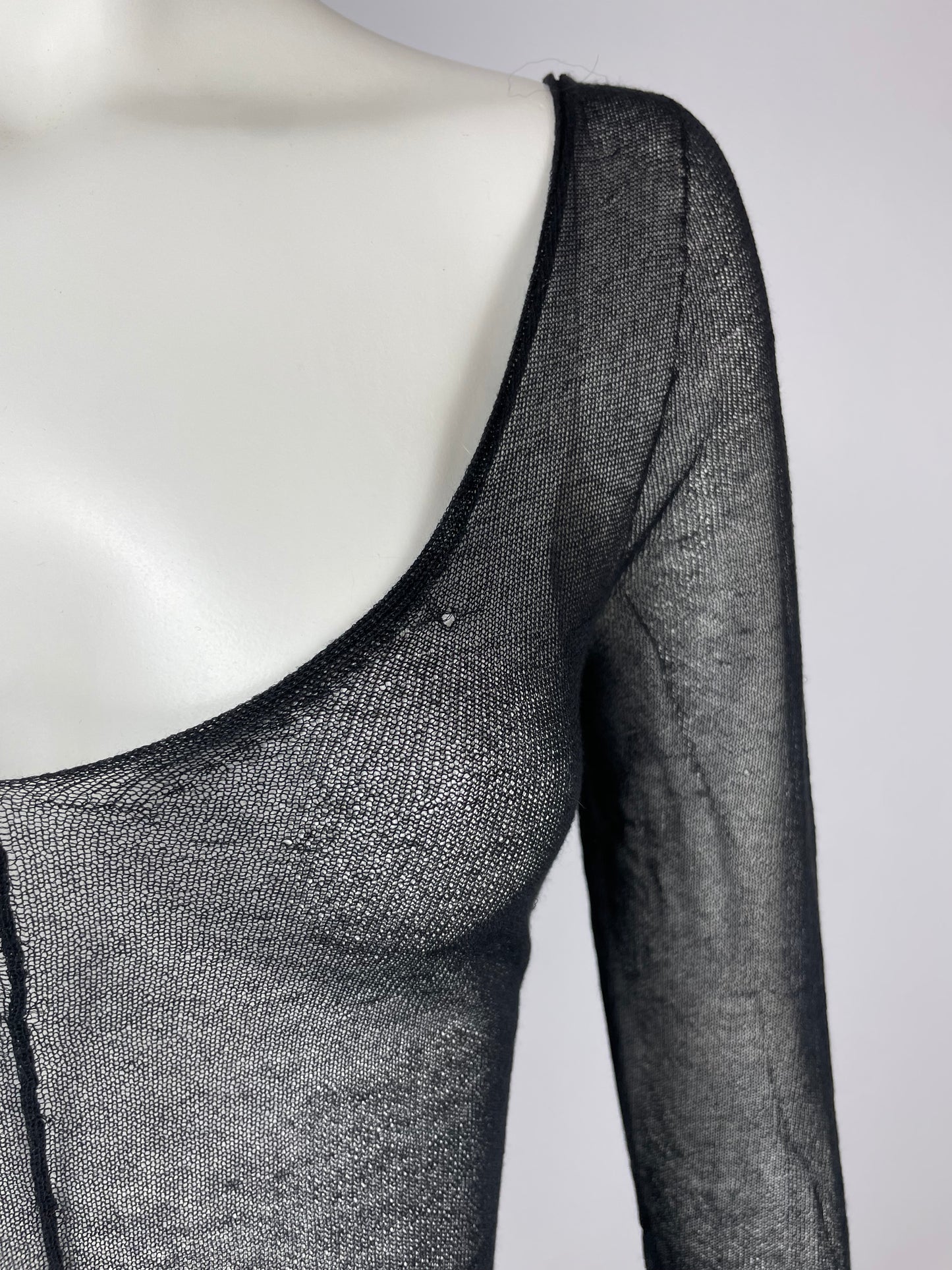 Dolce & Gabbana sheer mesh v neck dress