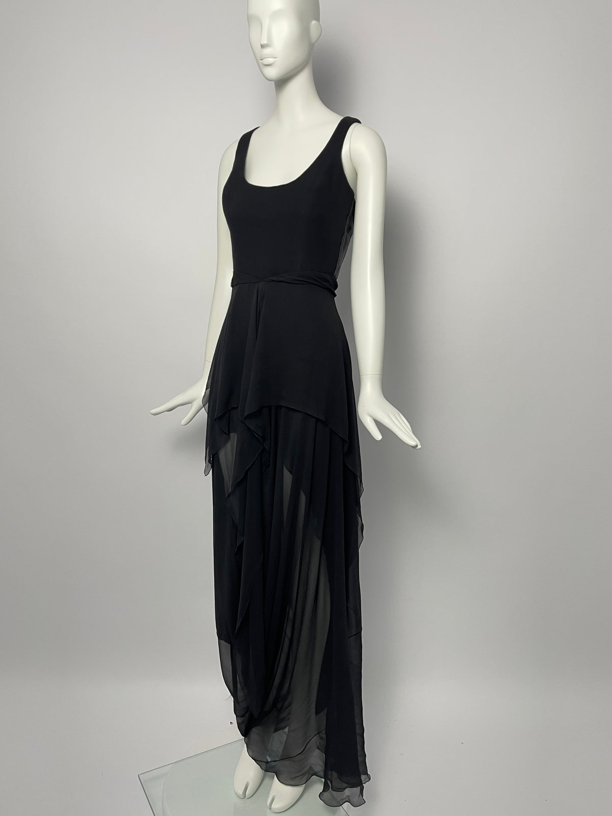 Calvin Klein 1990's silk maxi dress