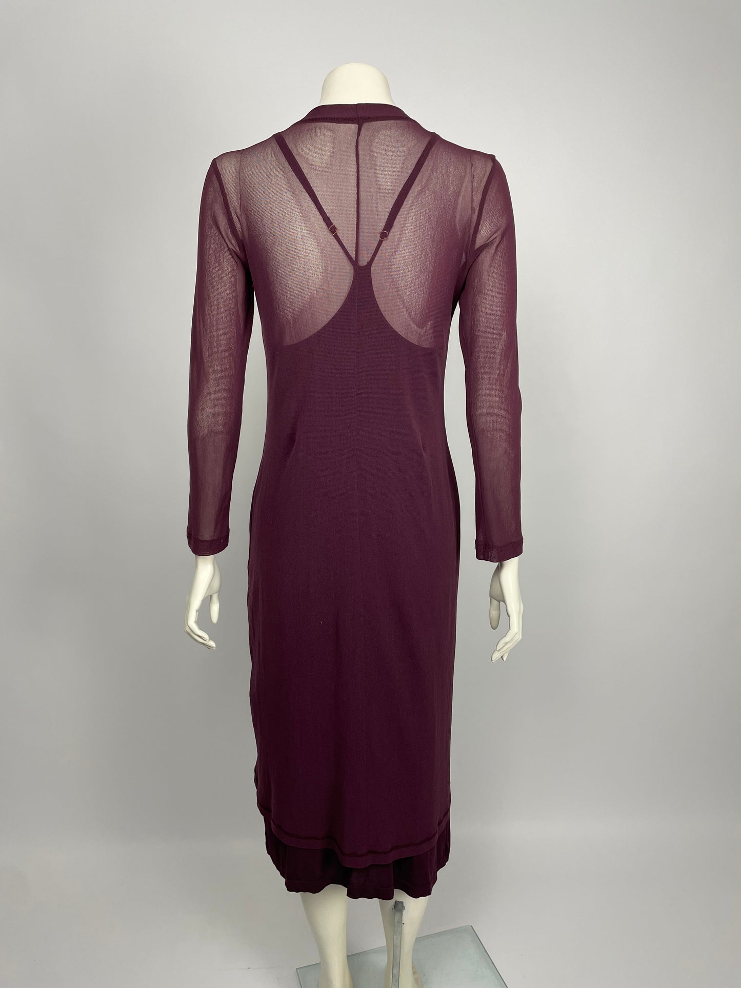 Plein Sud 1990's maxi dress and cardigan set.