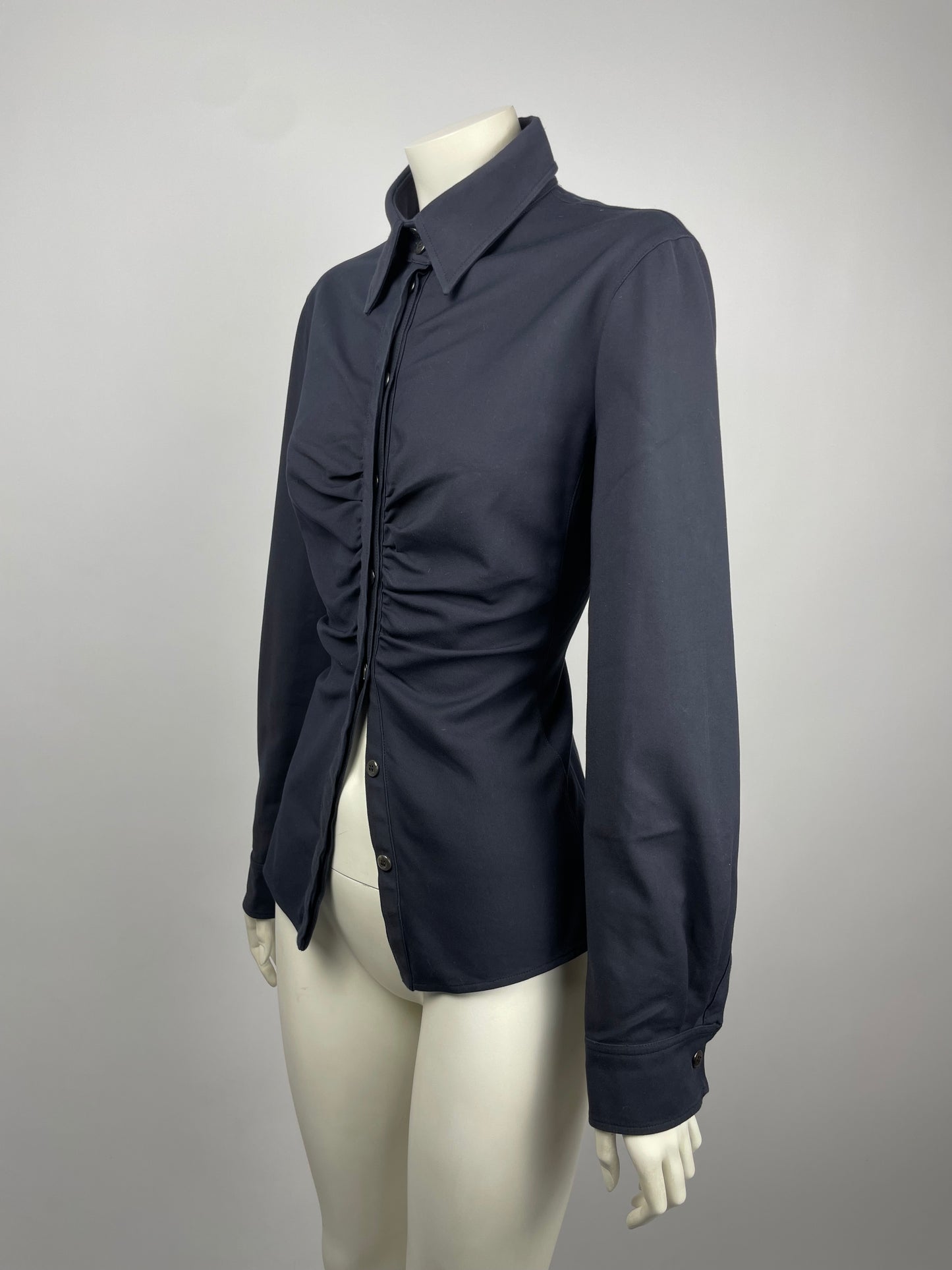 Armani Navy gathered jacket