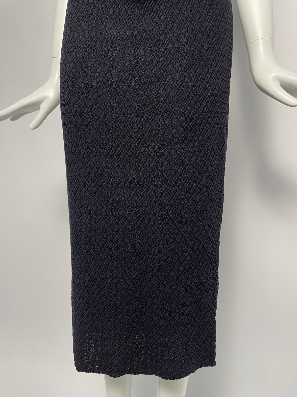 Dior F/W 2008 Knit pleated neckline dress