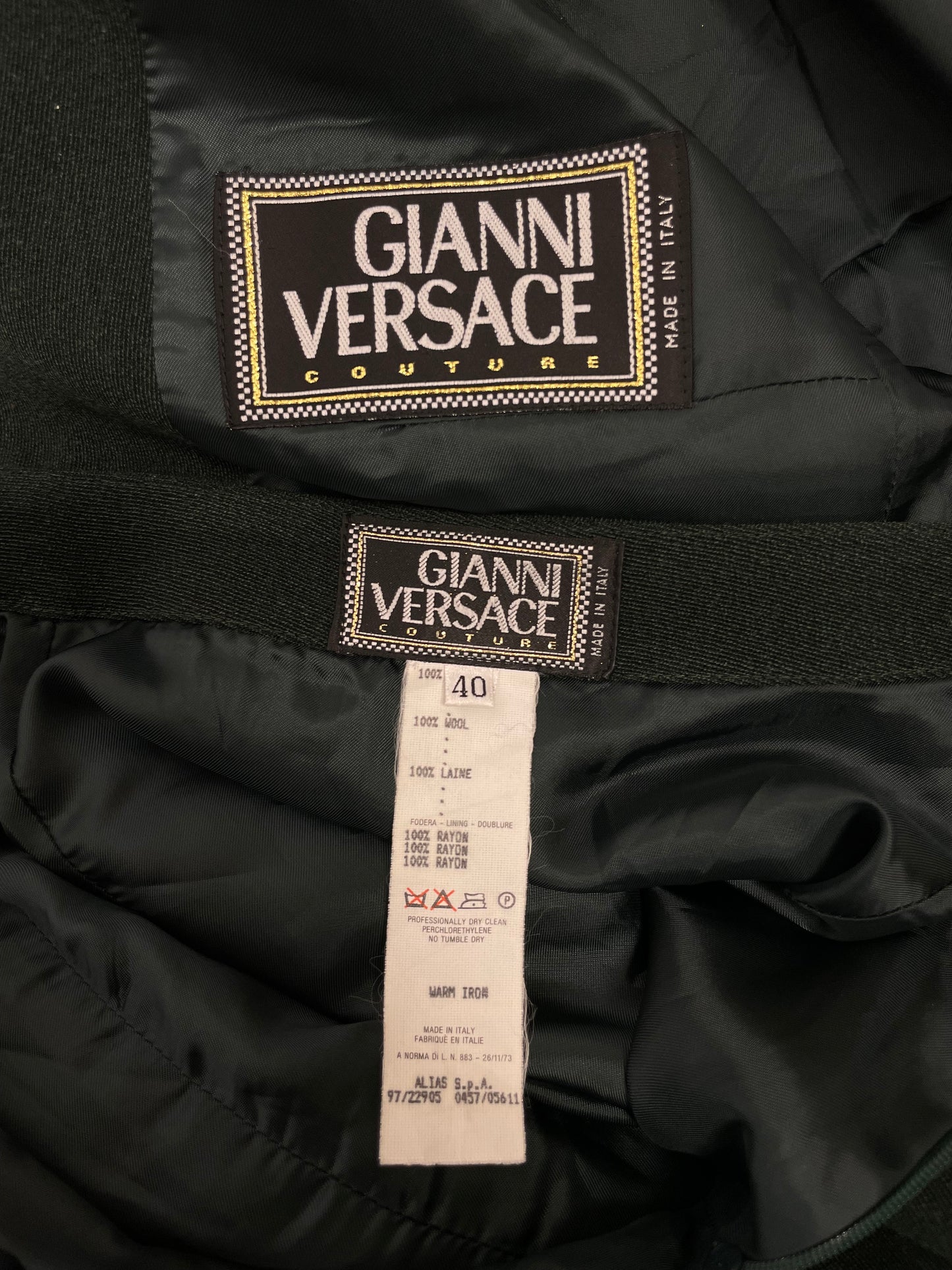 Gianni Versace Couture F/W 1997 Suit