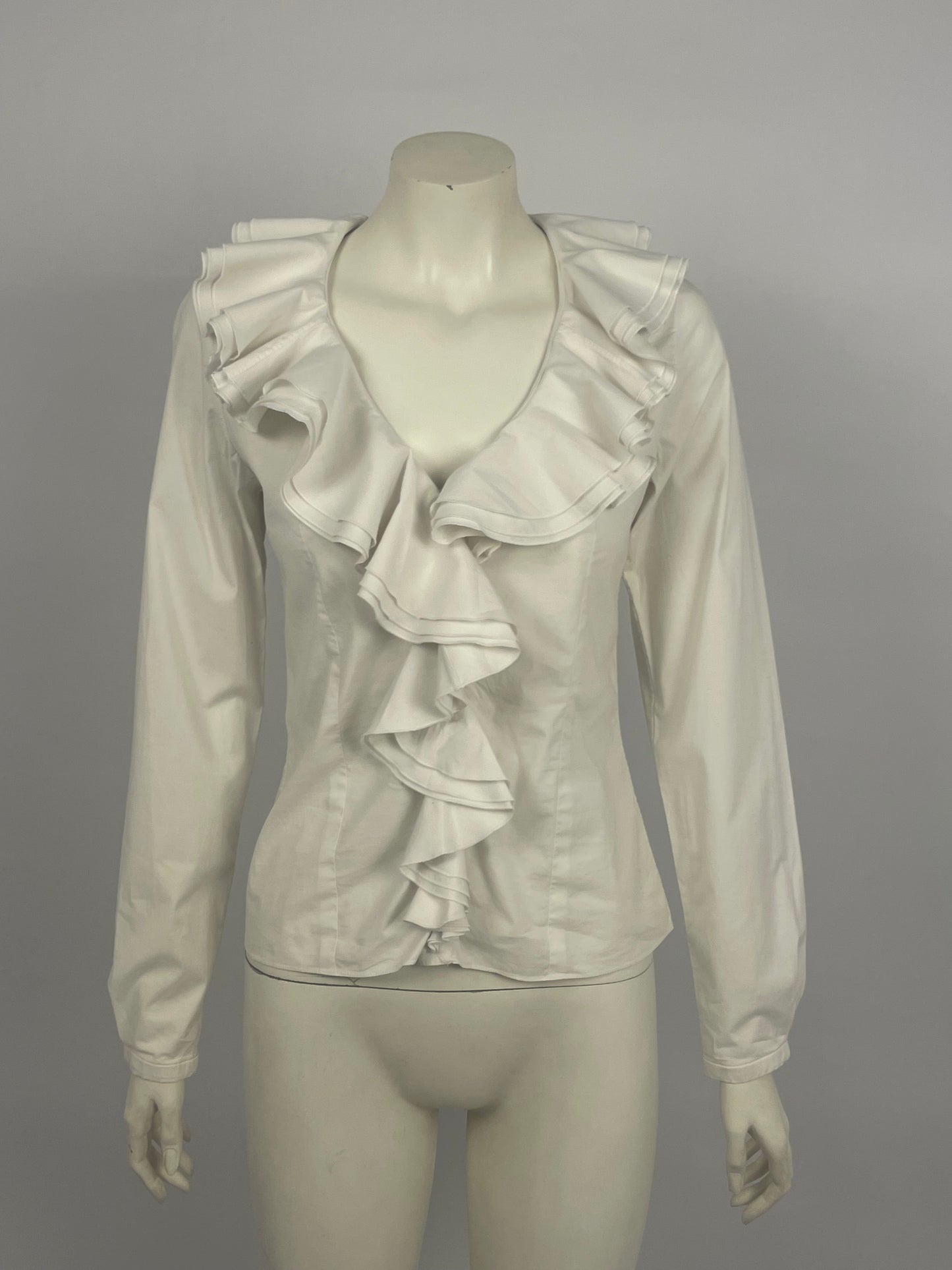 Dior by John Galliano F/W 2008 ruffled white chemise