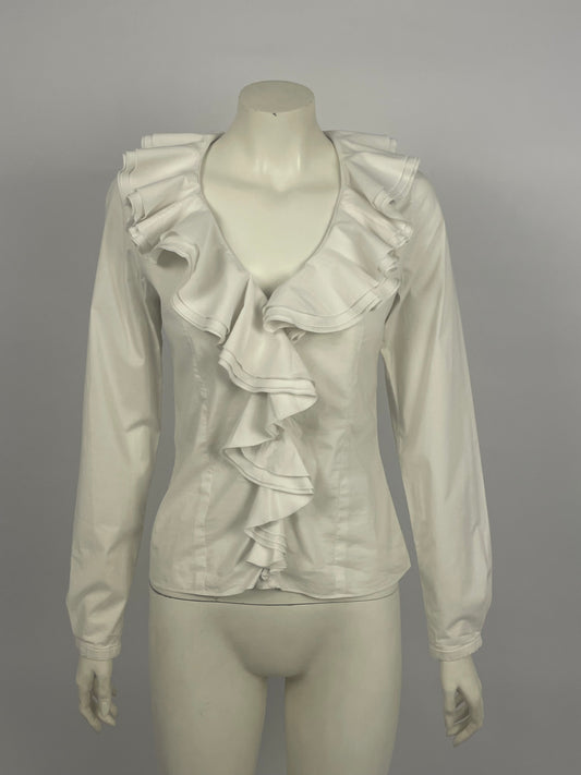 Dior by John Galliano F/W 2008 ruffled white chemise
