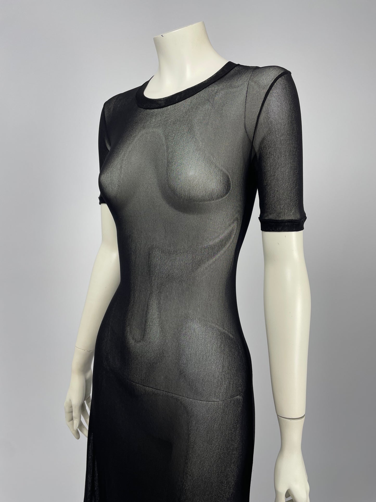 Jean Paul Gaultier 1990’s Fringes mesh maxi dress.