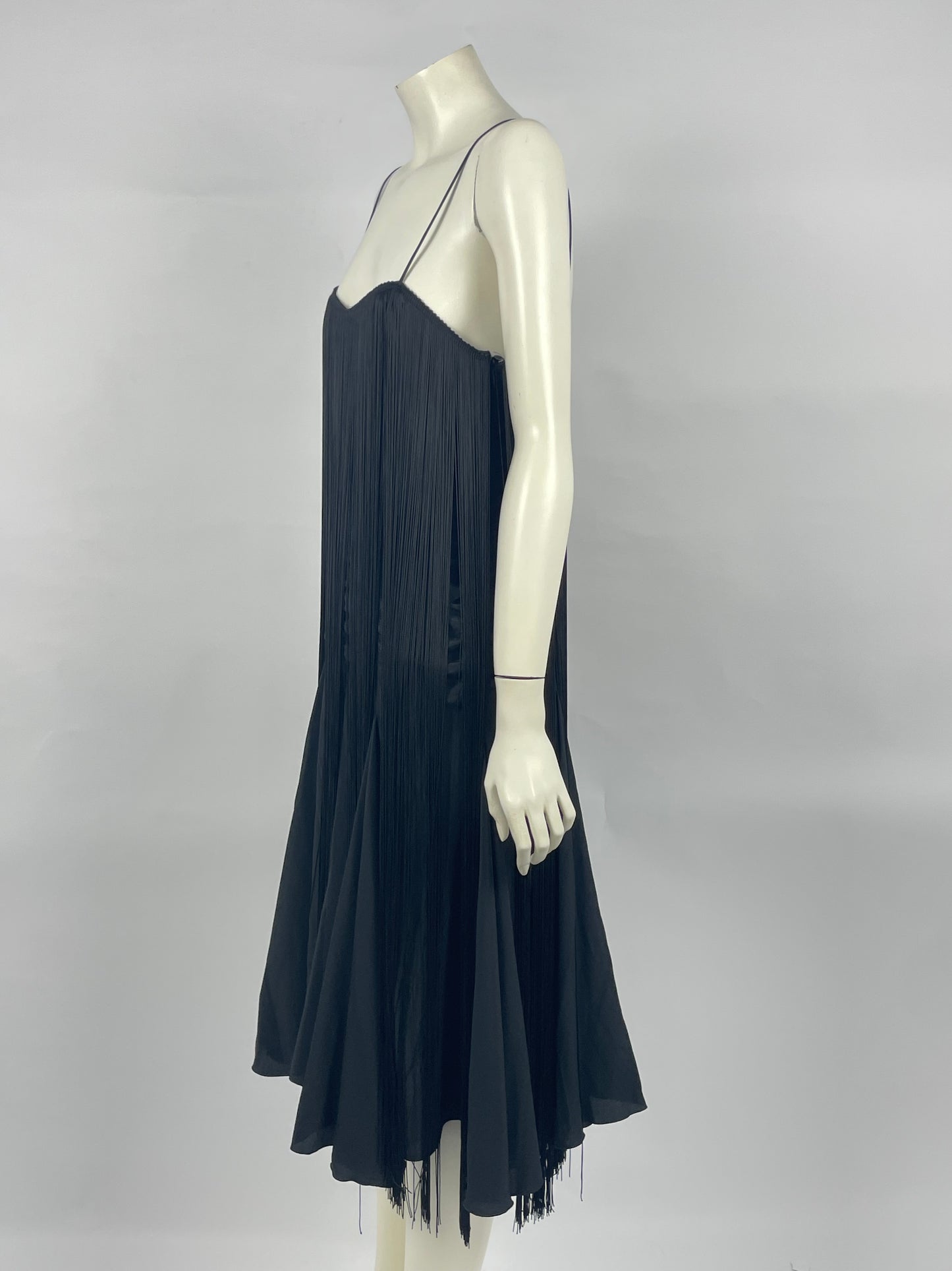 Emporio Armani 1990’s Fringes Gathered dress