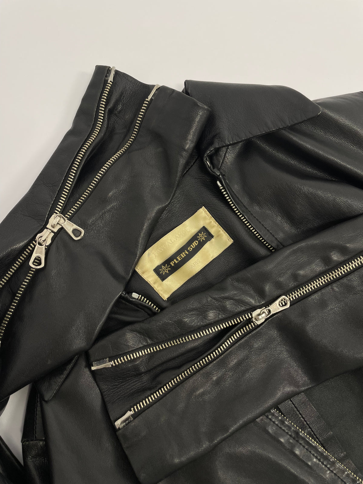 Plein sud 2000's Leather Moto Jacket