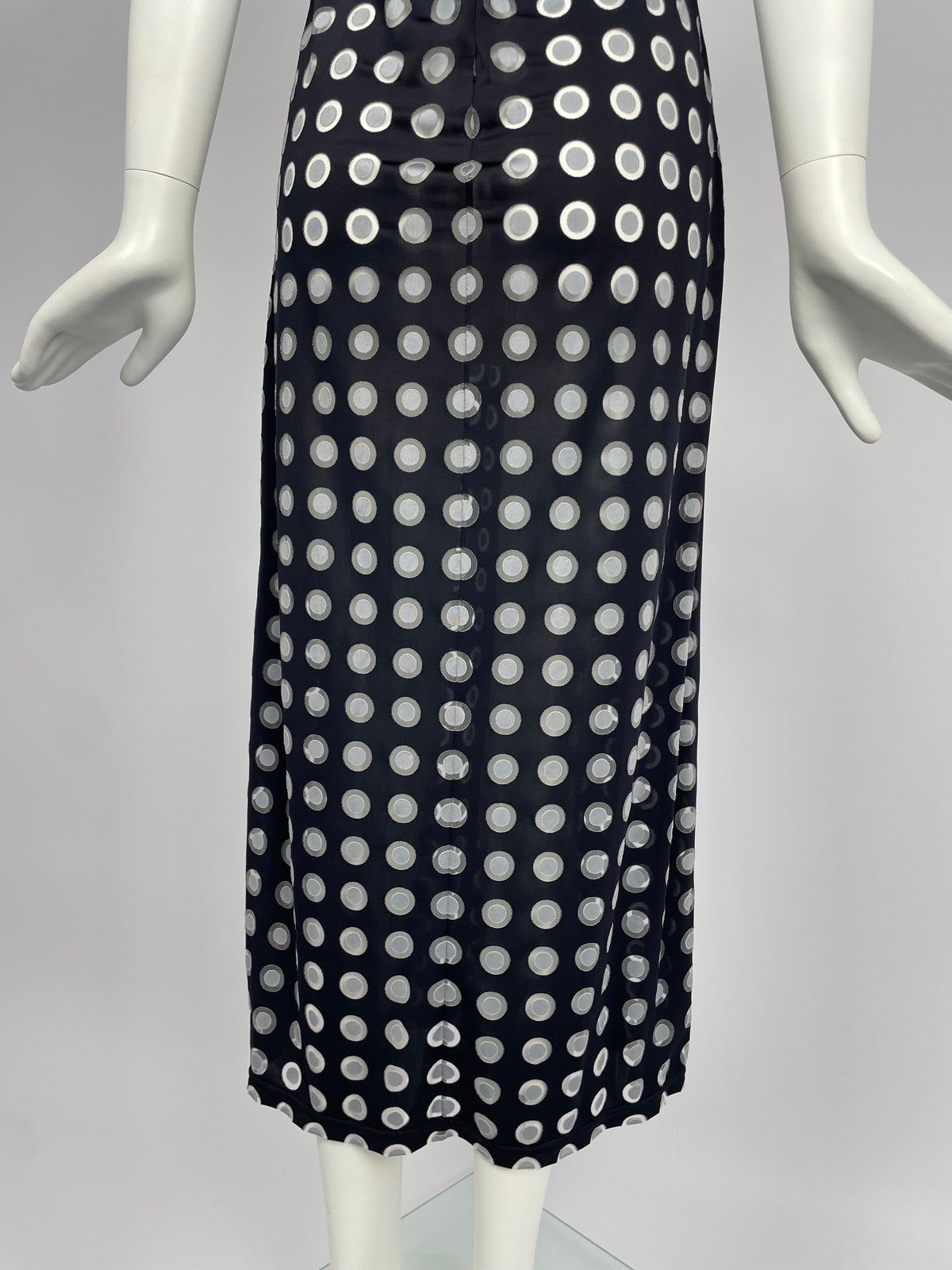 Gianni Versace 1990's Polka Dots maxi dress
