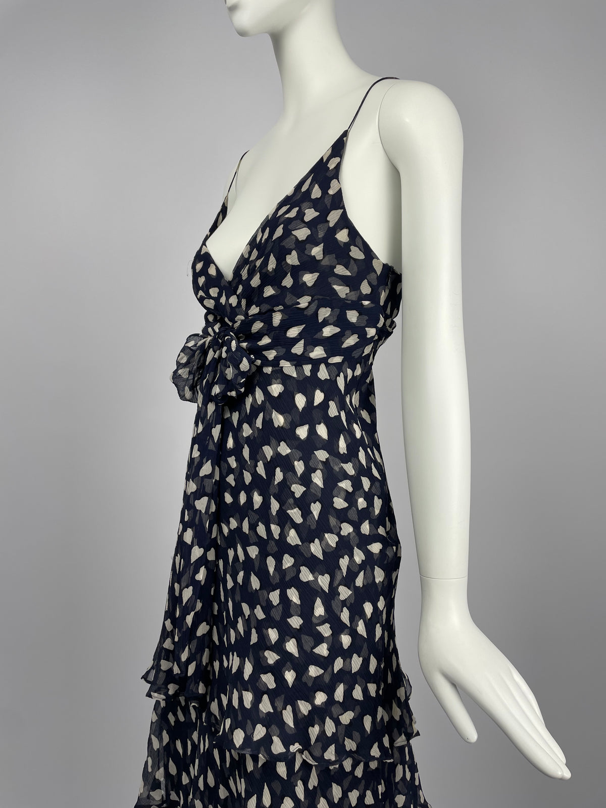 Georges Rech early 2000's silk ruffle dress