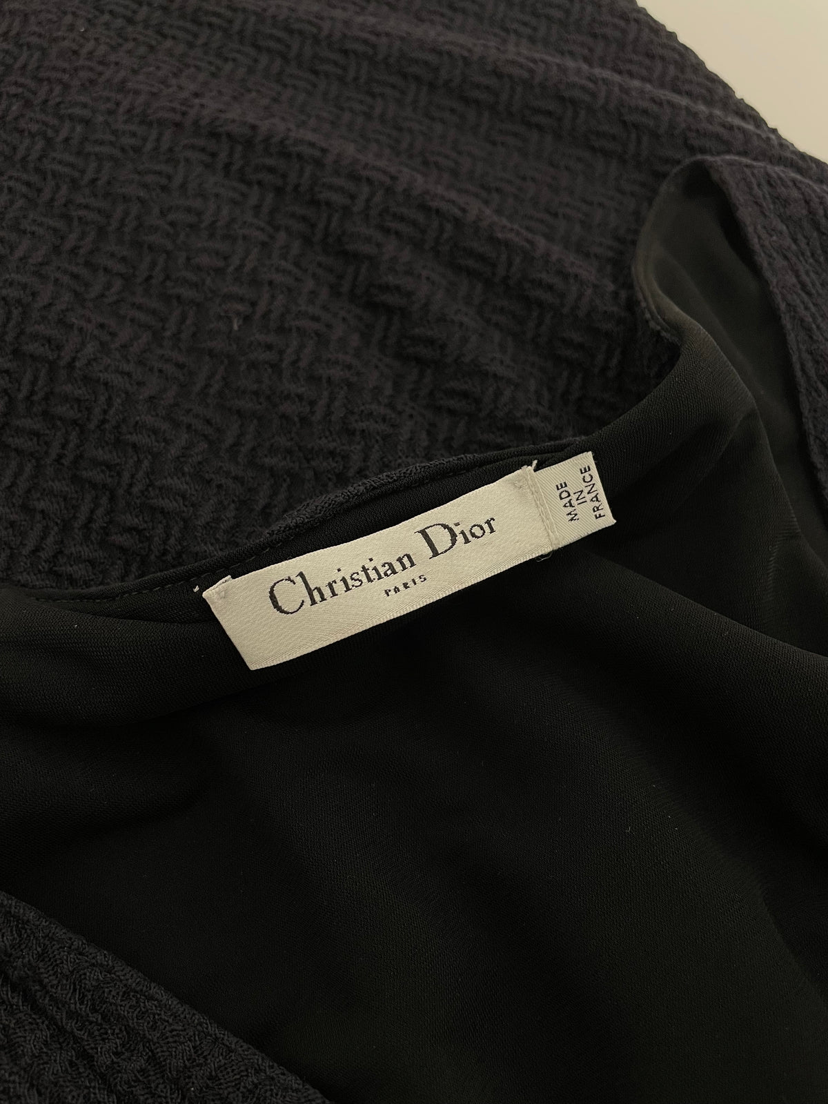Dior F/W 2008 Knit pleated neckline dress