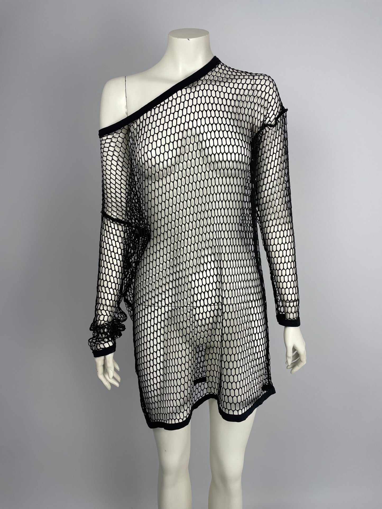 Dolce & Gabbana S/S 1997 net mini dress.