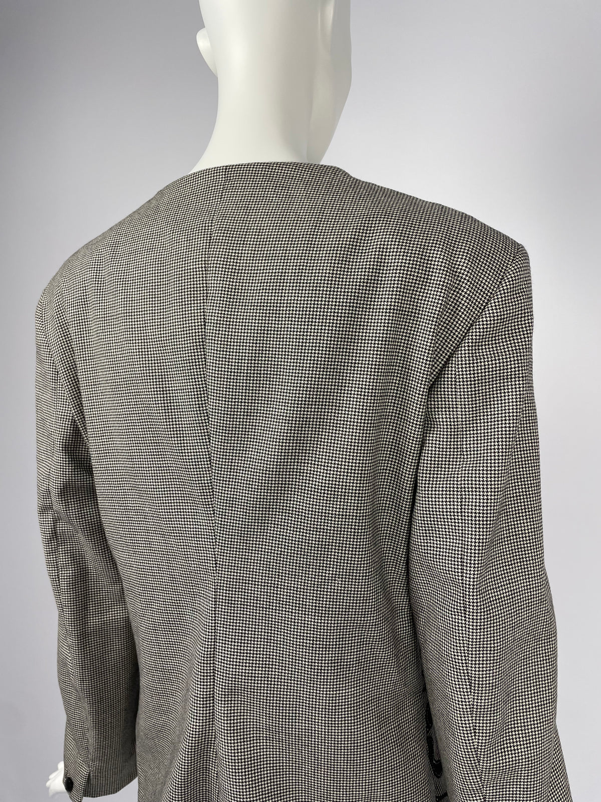 Gianni Versace Couture F/W 1989 tribal houndstood blazer