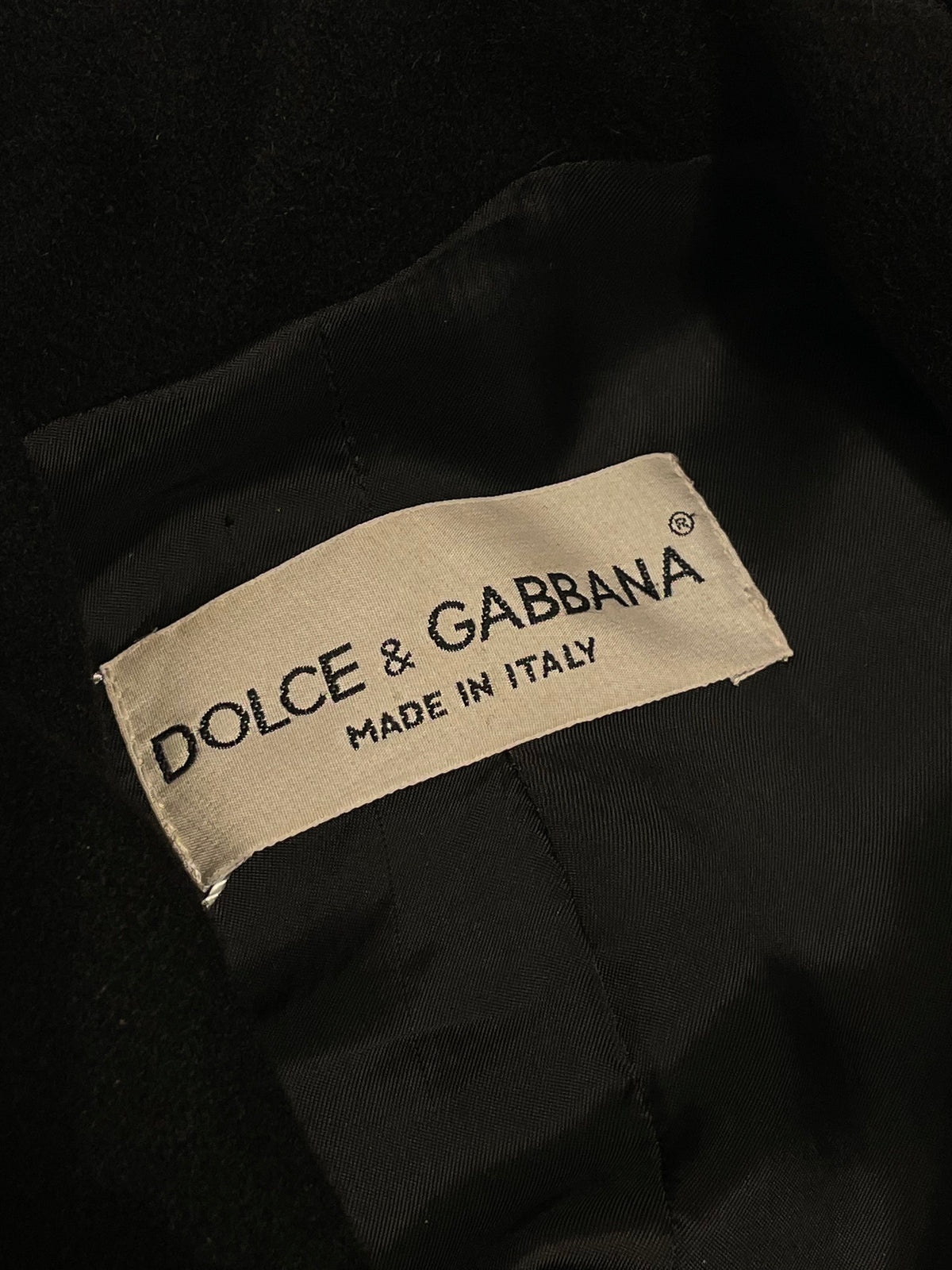 Dolce & Gabbana early 1990's double breasted coat
